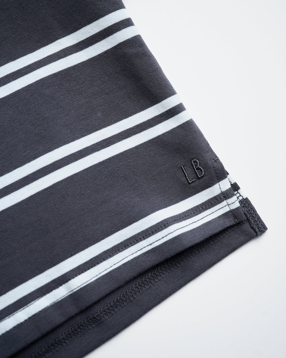 Boxy Tee - Iron Stripe - Little Bipsy