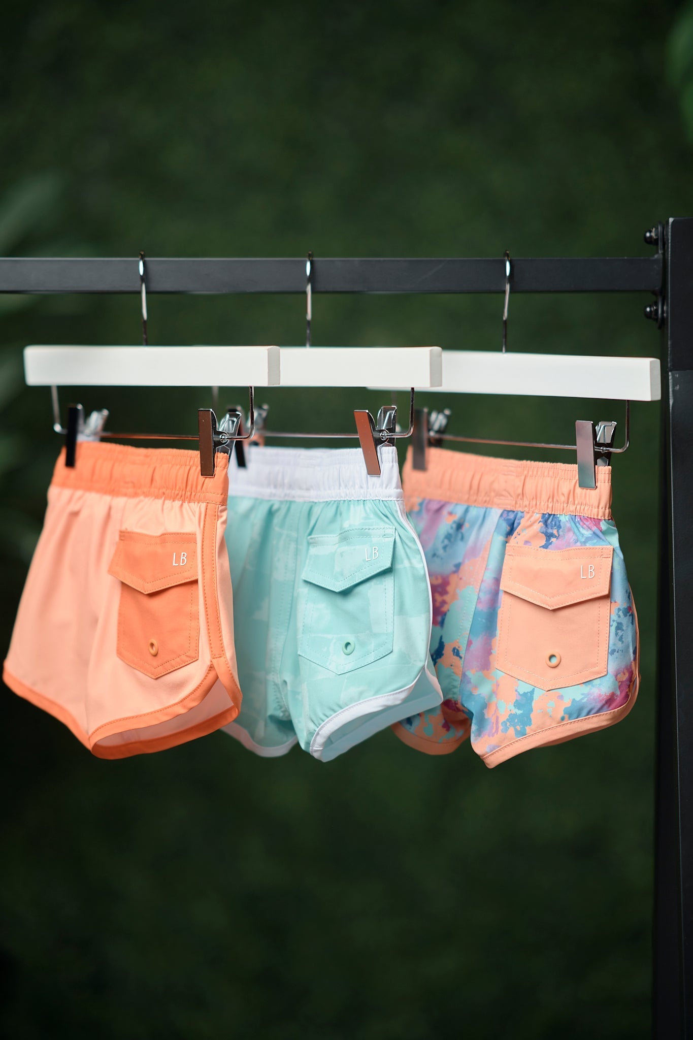 Boy's Swim Short - Melon Watercolor - Little Bipsy