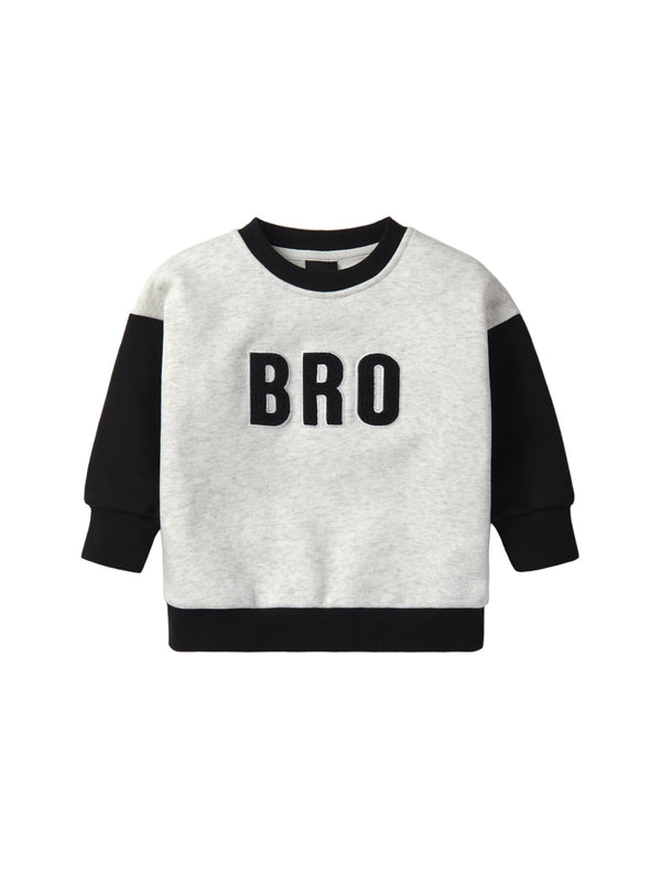Bro Elevated Crewneck - Black - Little Bipsy