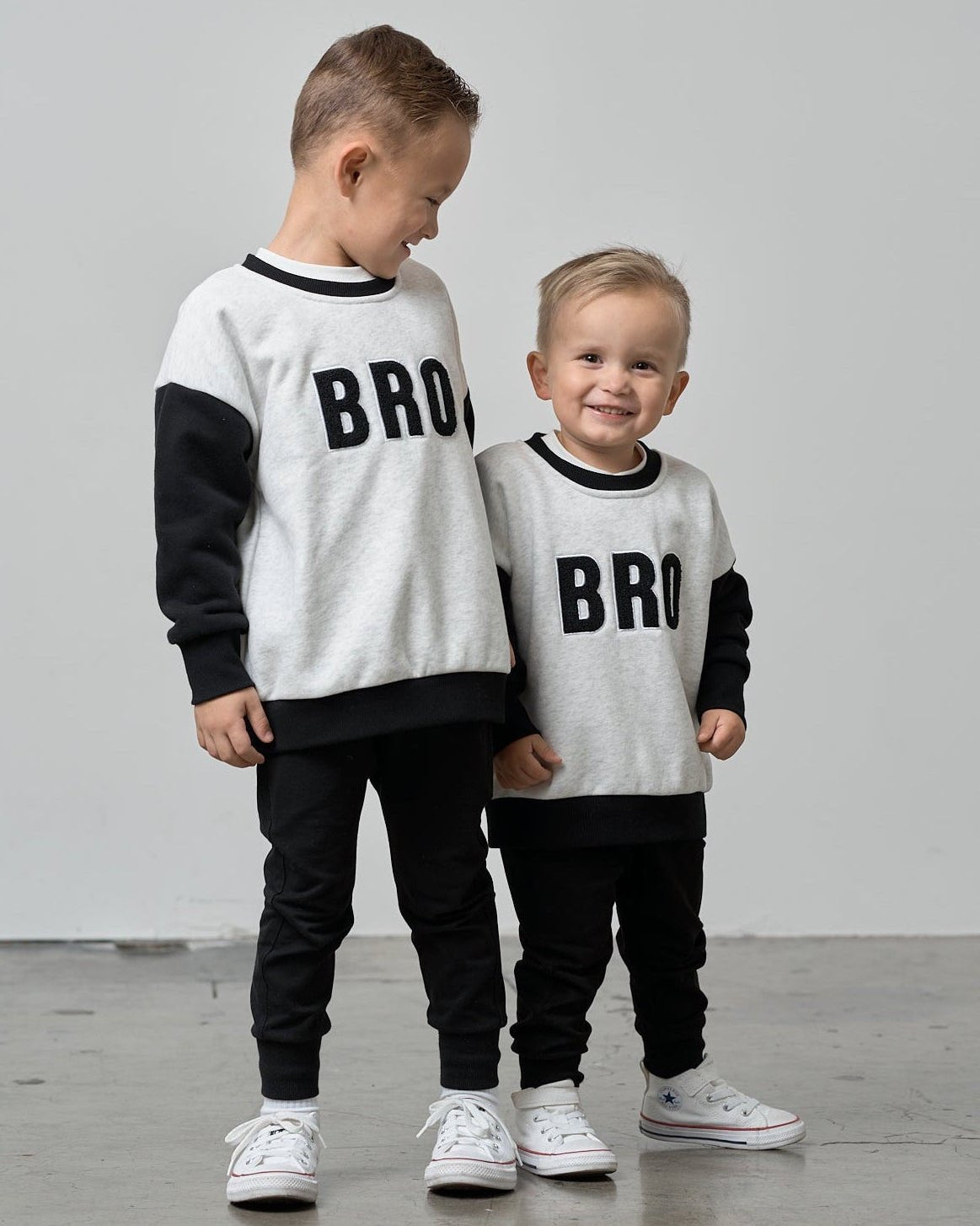 Bro Elevated Crewneck - Black - Little Bipsy