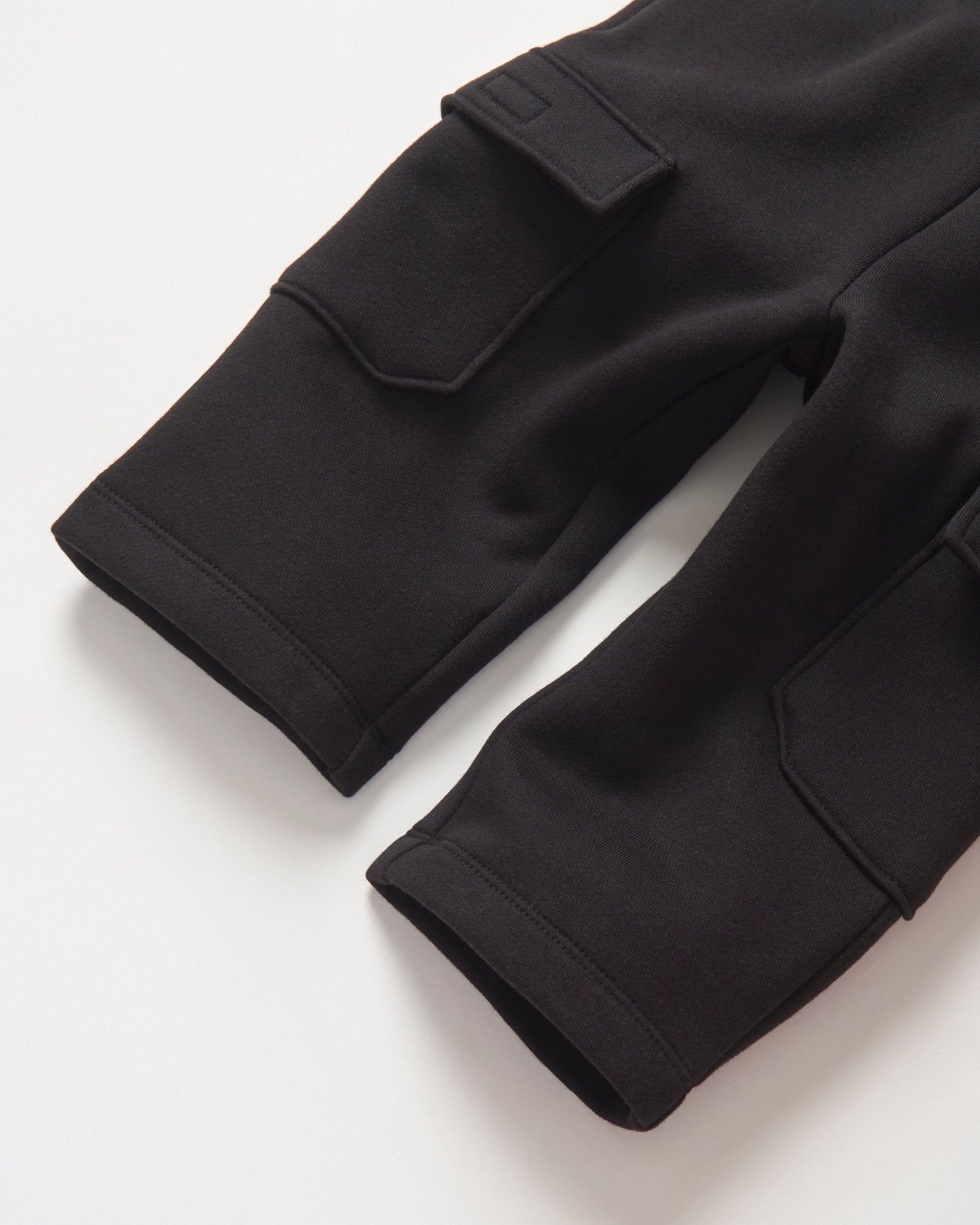 Cargo Sweatpant - Black - Little Bipsy