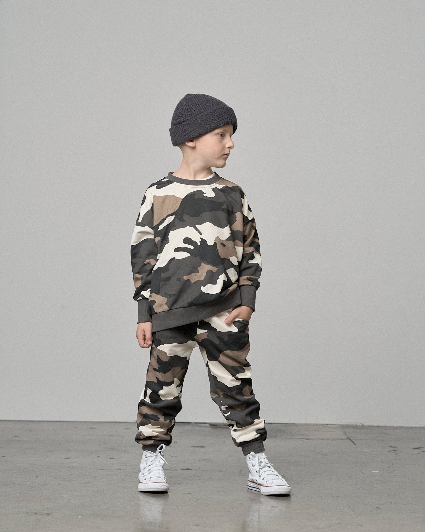 Crewneck - Camo - Little Bipsy