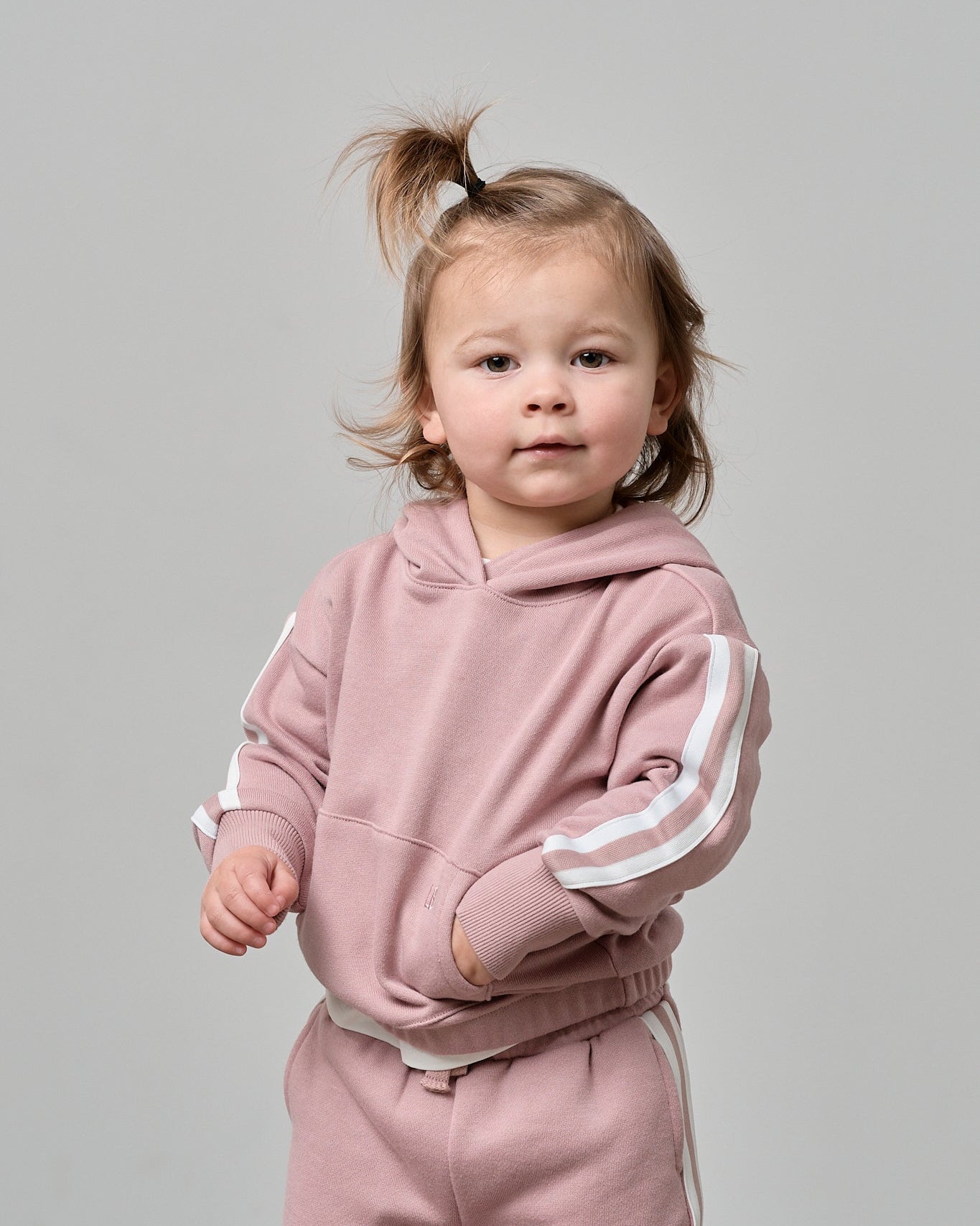 Cropped Hoodie - Dusty Rosewood - Little Bipsy