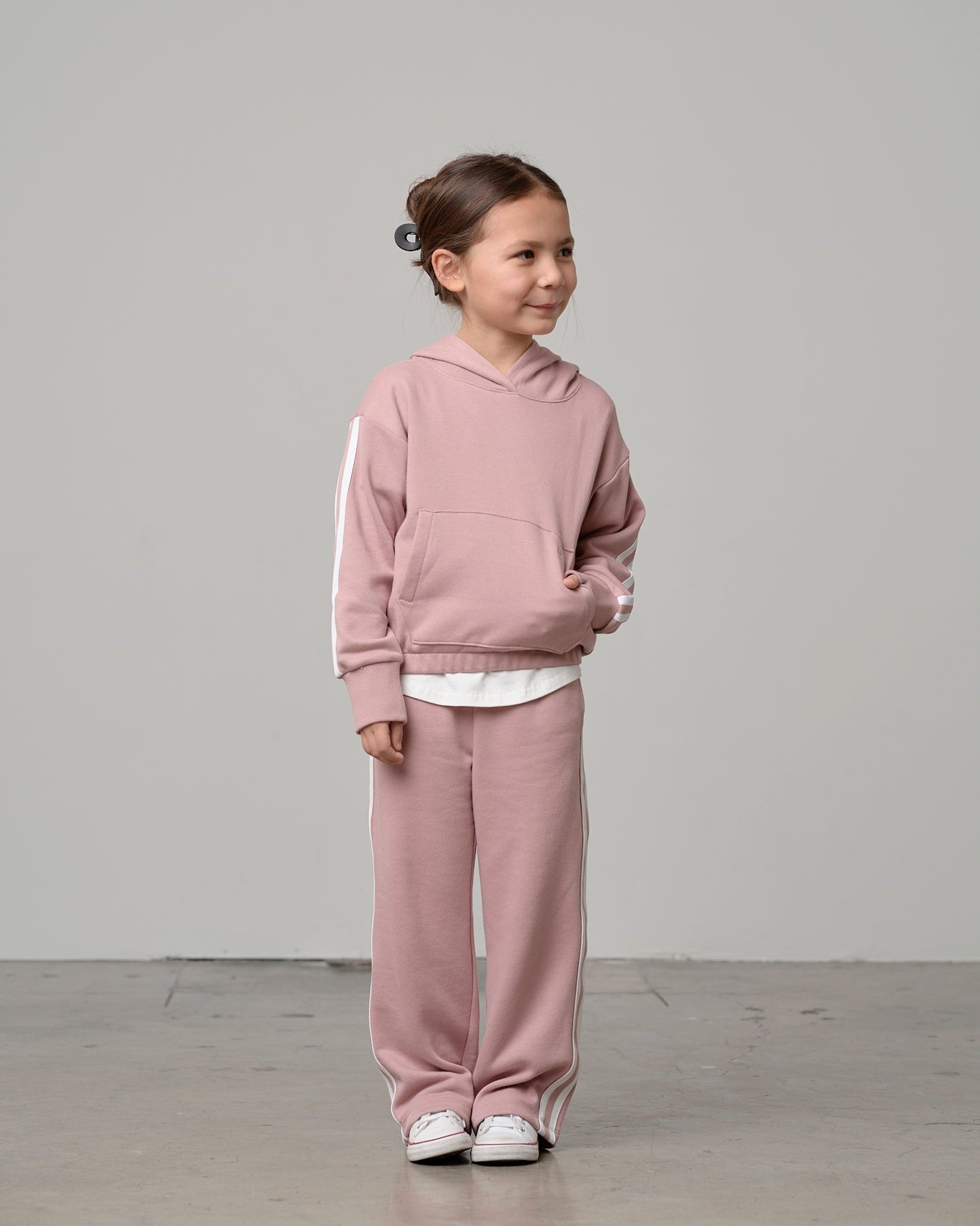 Cropped Hoodie - Dusty Rosewood - Little Bipsy