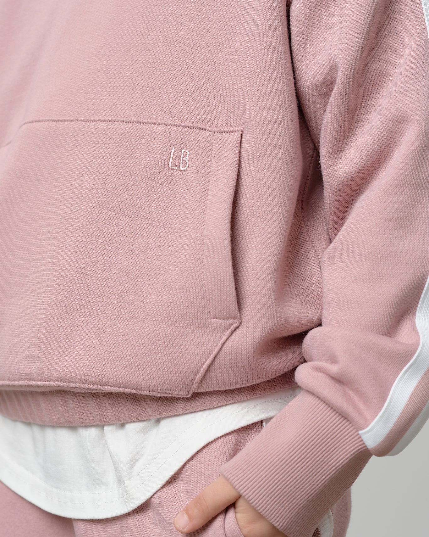 Cropped Hoodie - Dusty Rosewood - Little Bipsy