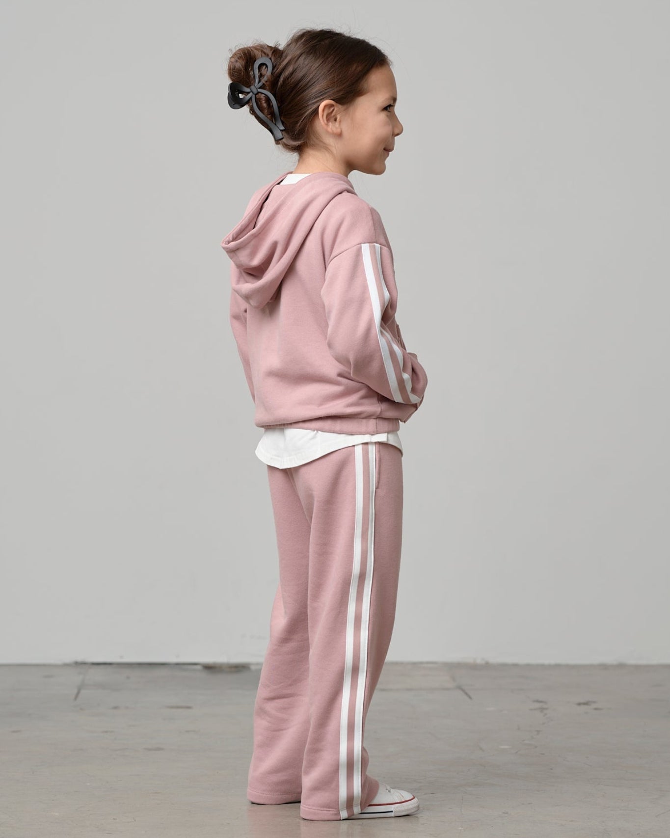 Cropped Hoodie - Dusty Rosewood - Little Bipsy