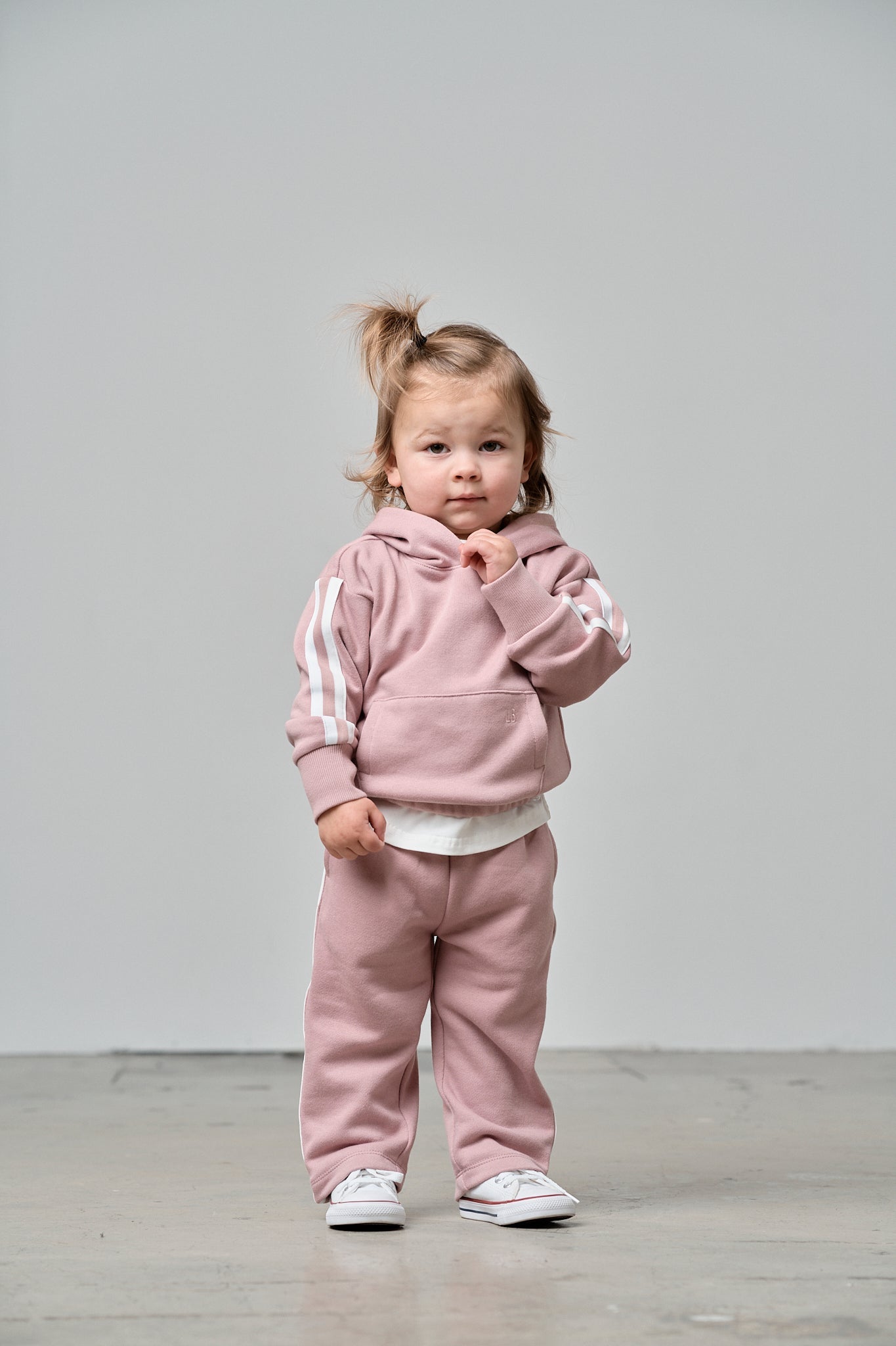 Cropped Hoodie - Dusty Rosewood - Little Bipsy