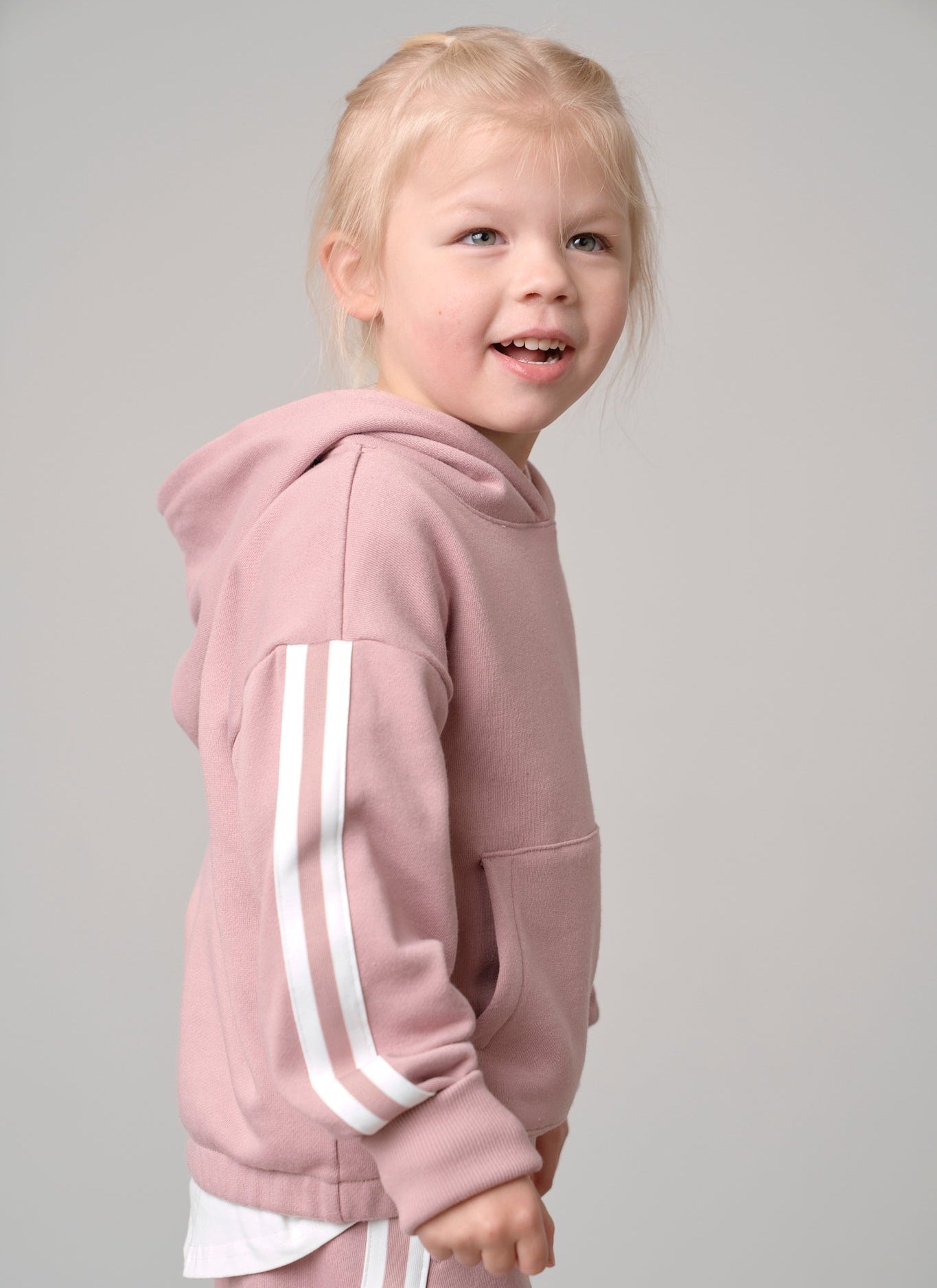 Cropped Hoodie - Dusty Rosewood - Little Bipsy