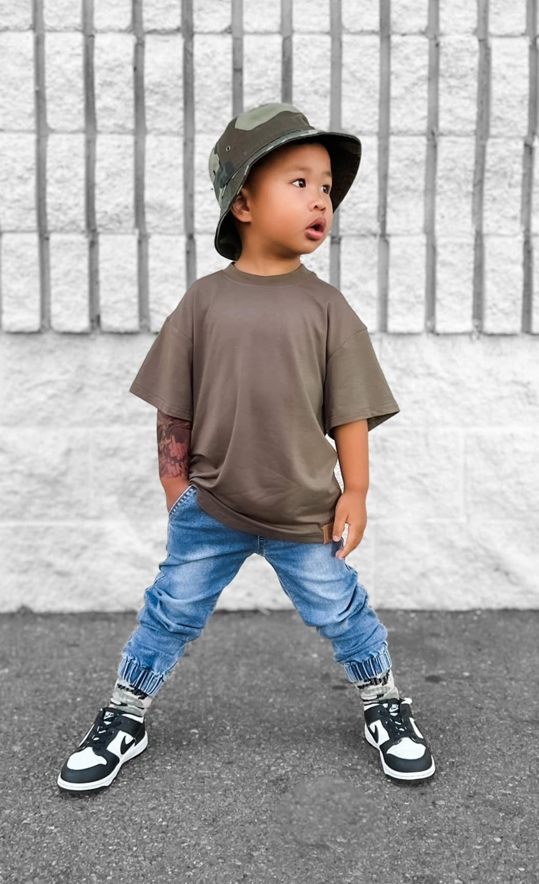 Denim Jogger - Little Bipsy