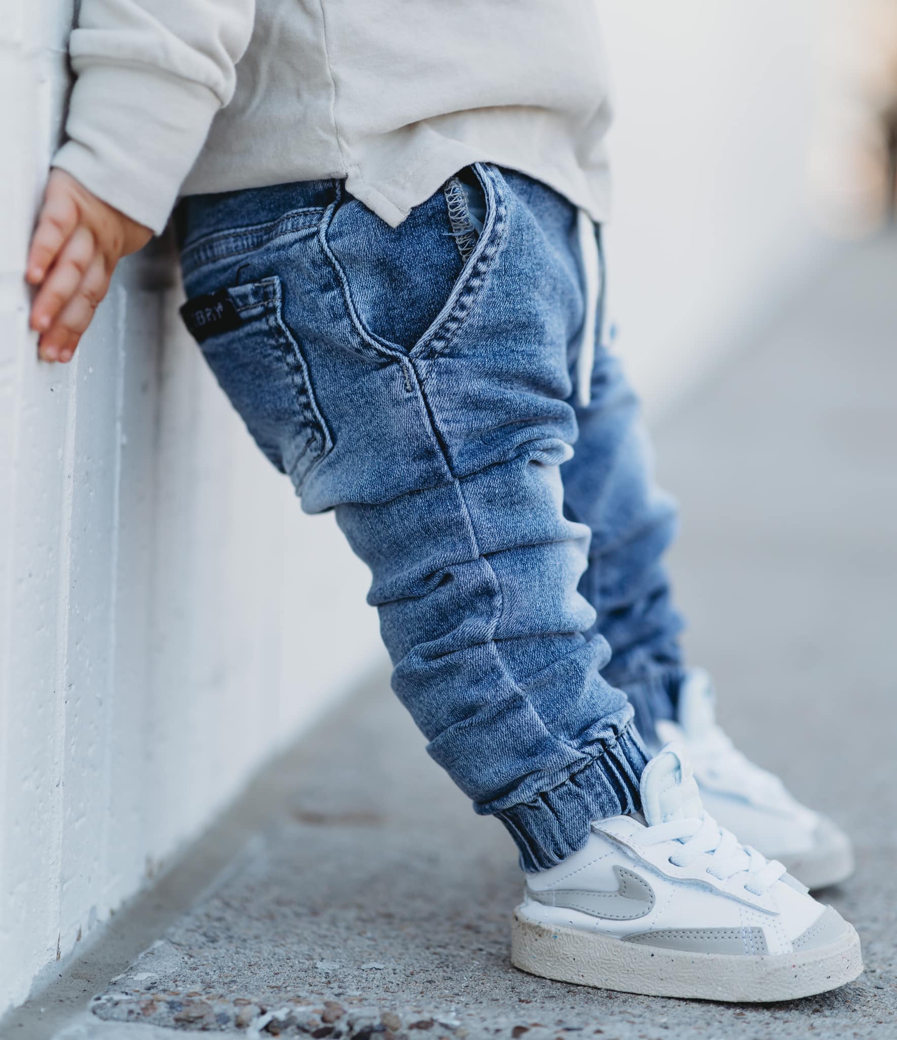Denim Jogger - Little Bipsy