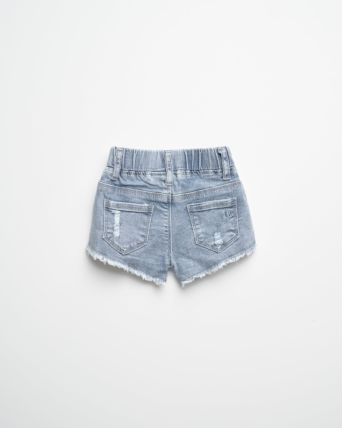 Denim Shorties - Light Wash - Little Bipsy
