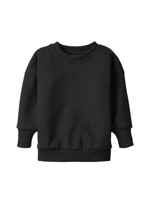 Elevated Crewneck - Black - Little Bipsy