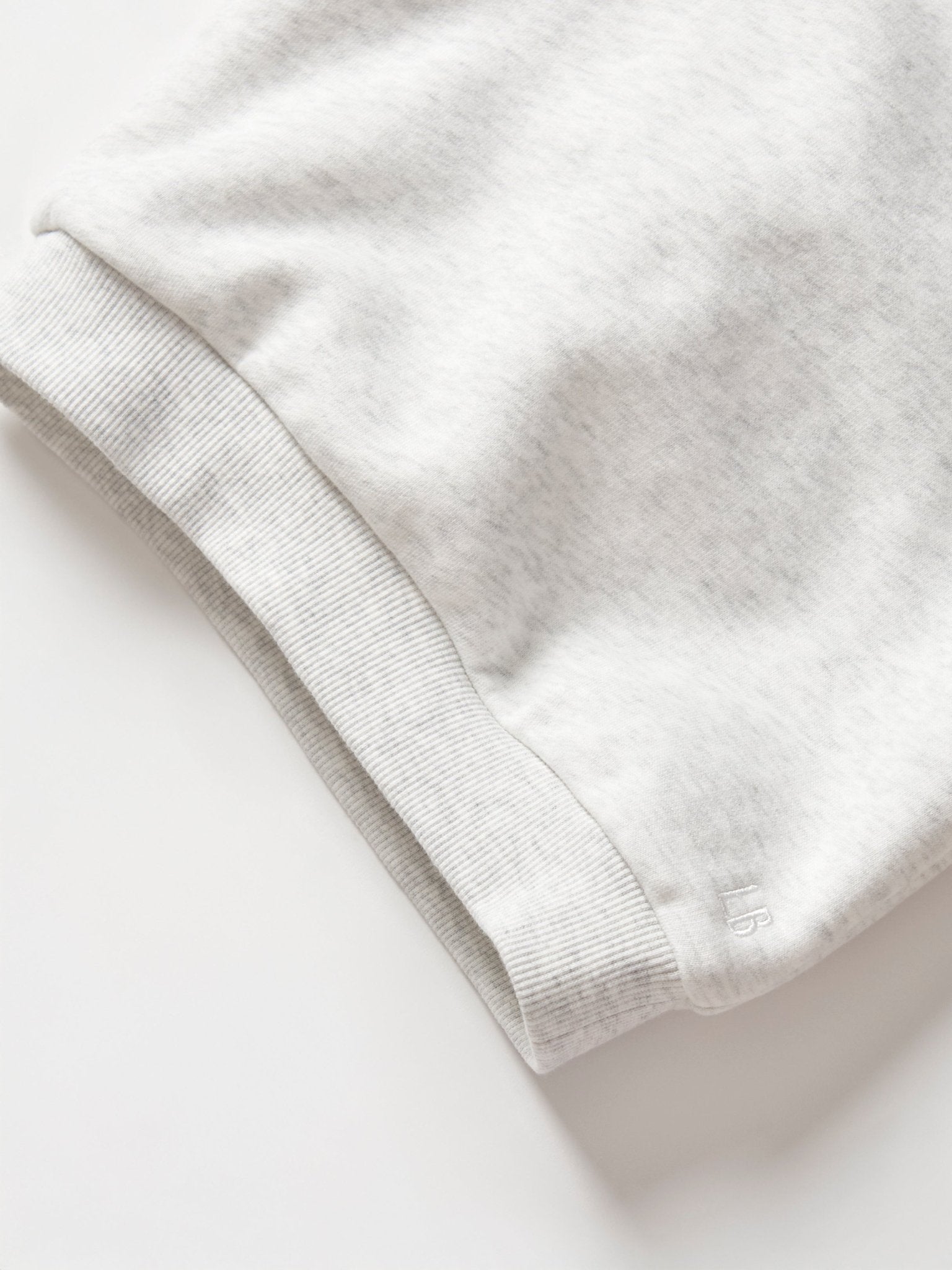 Elevated Crewneck - Light Heather Grey - Little Bipsy