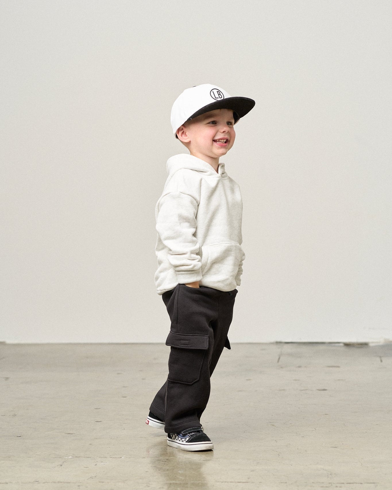 Elevated Hoodie - Light Heather Grey - Little Bipsy