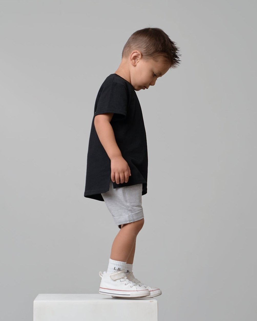Elevated Tee - Black - Little Bipsy
