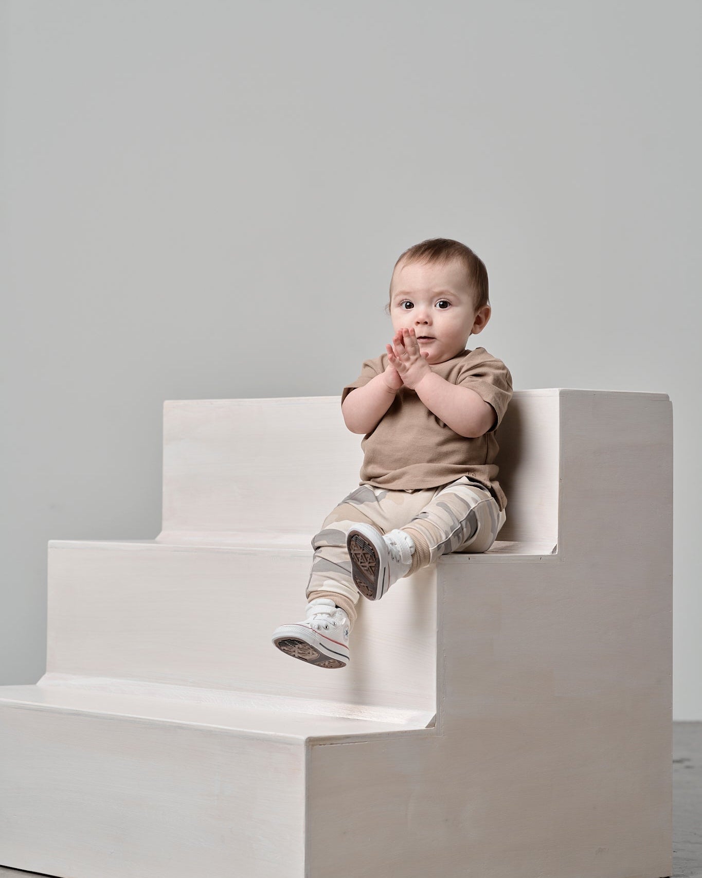 Elevated Tee - Driftwood - Little Bipsy
