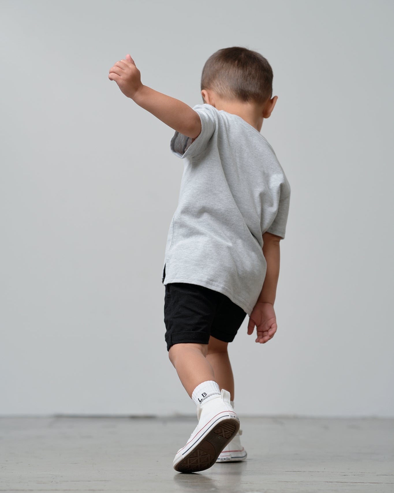 Elevated Tee - Grey - Little Bipsy
