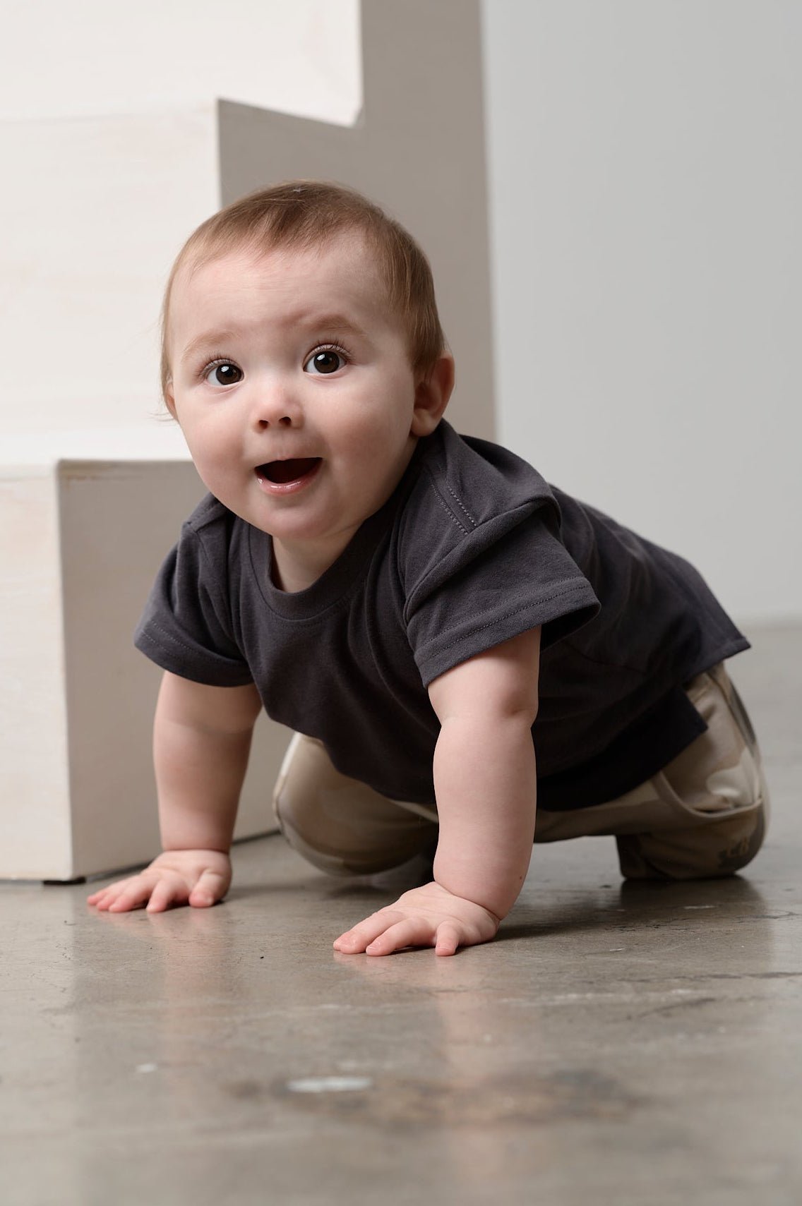 Elevated Tee - Iron - Little Bipsy