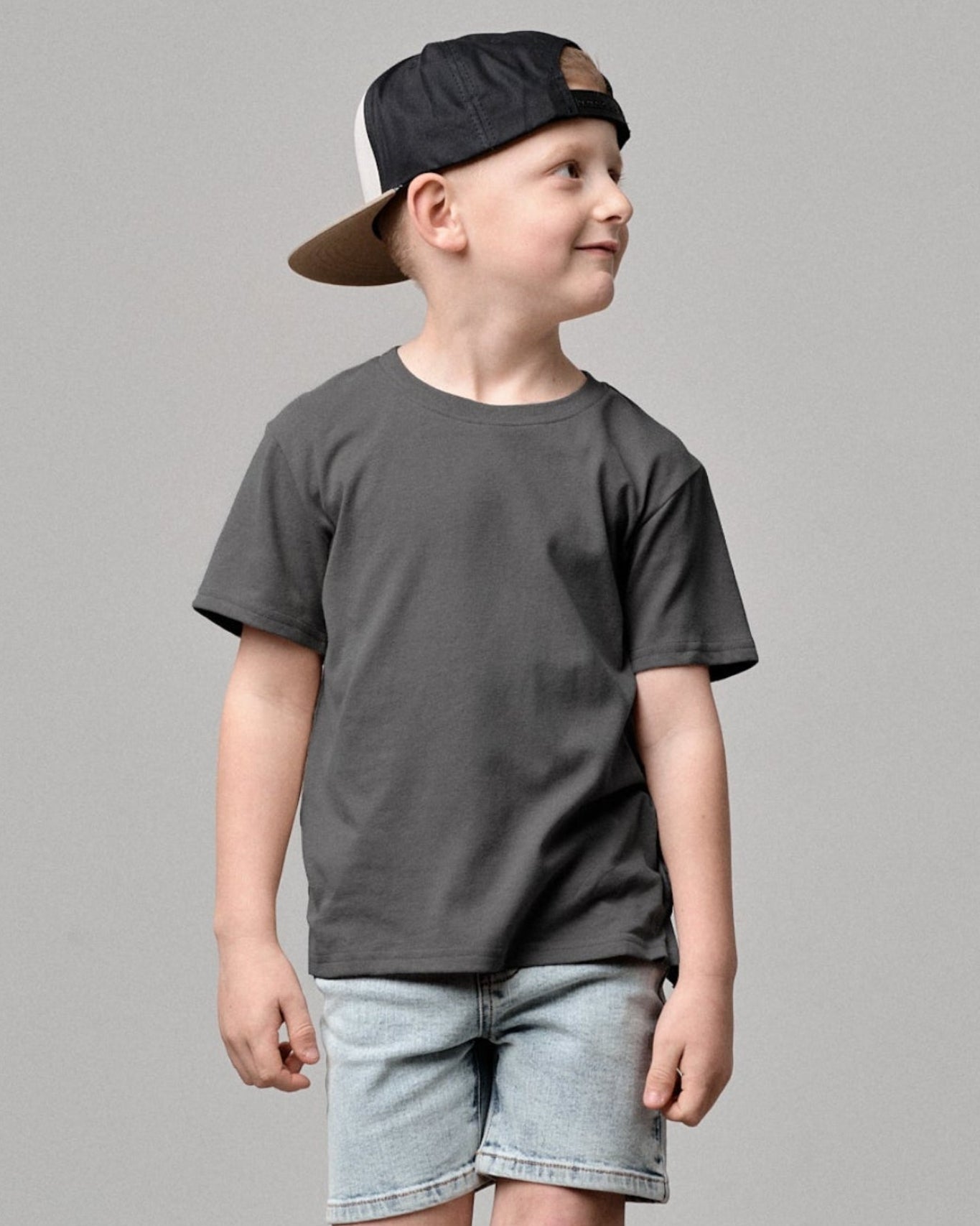 Elevated Tee - Iron - Little Bipsy