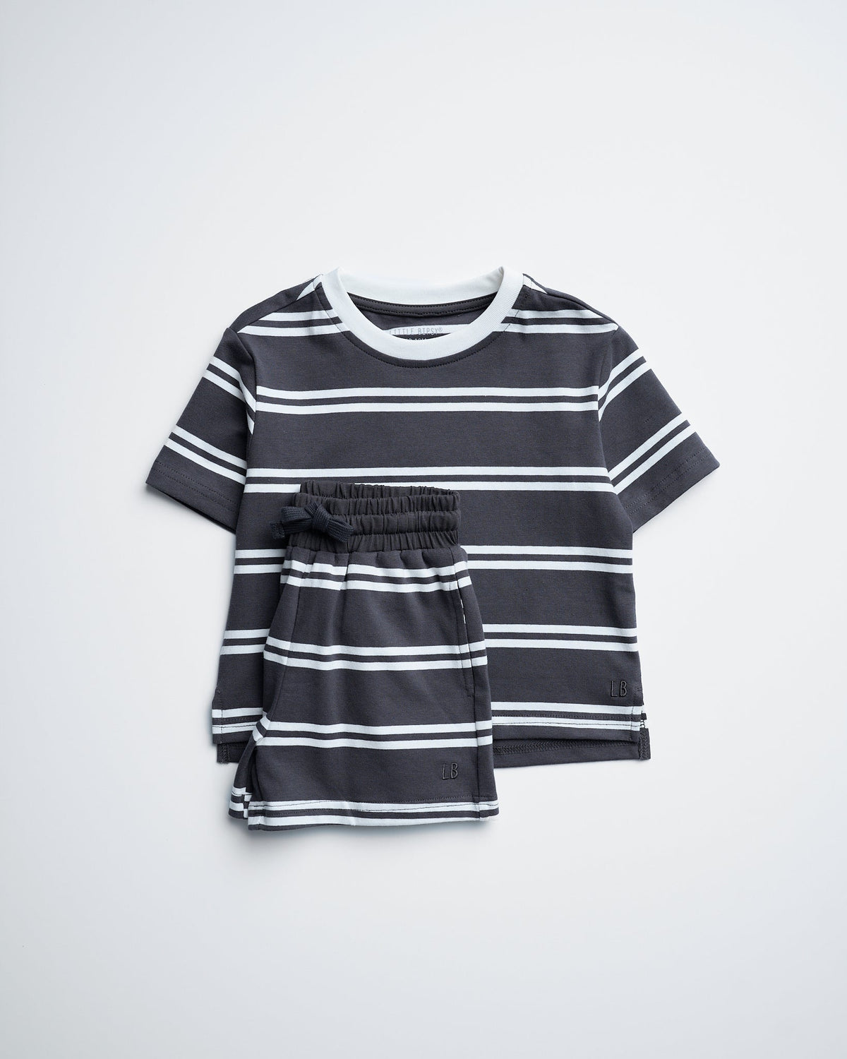 Everyday Short - Iron Stripe - Little Bipsy