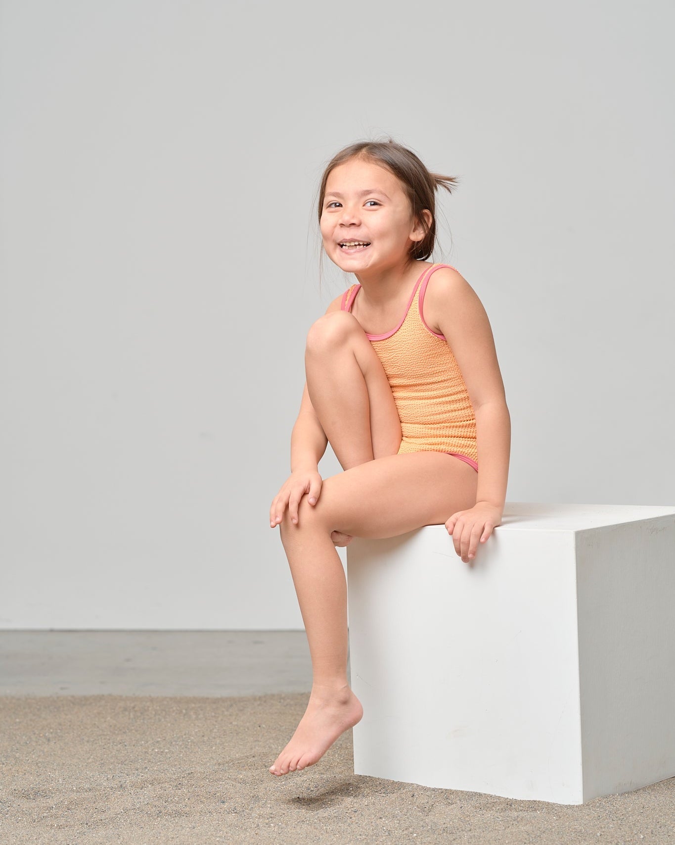 Girl's Swimsuit - Melon - Little Bipsy