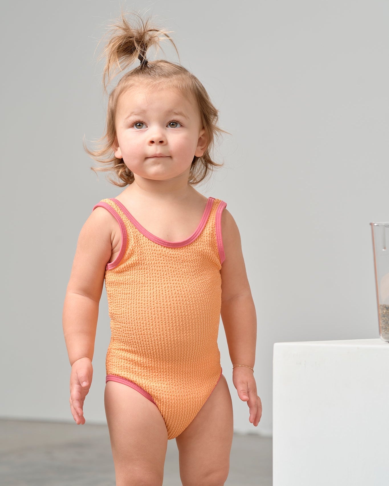 Girl's Swimsuit - Melon - Little Bipsy