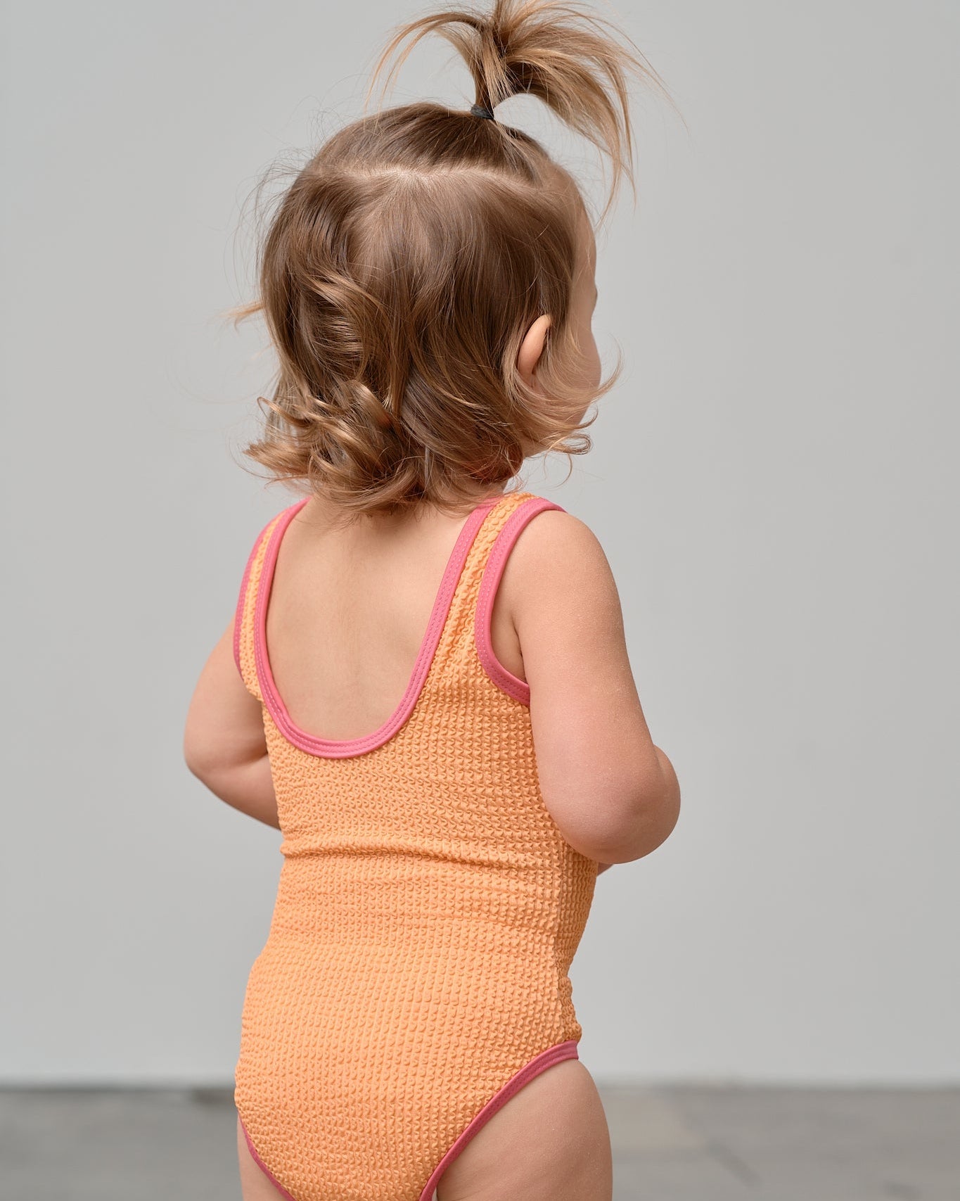 Girl's Swimsuit - Melon - Little Bipsy