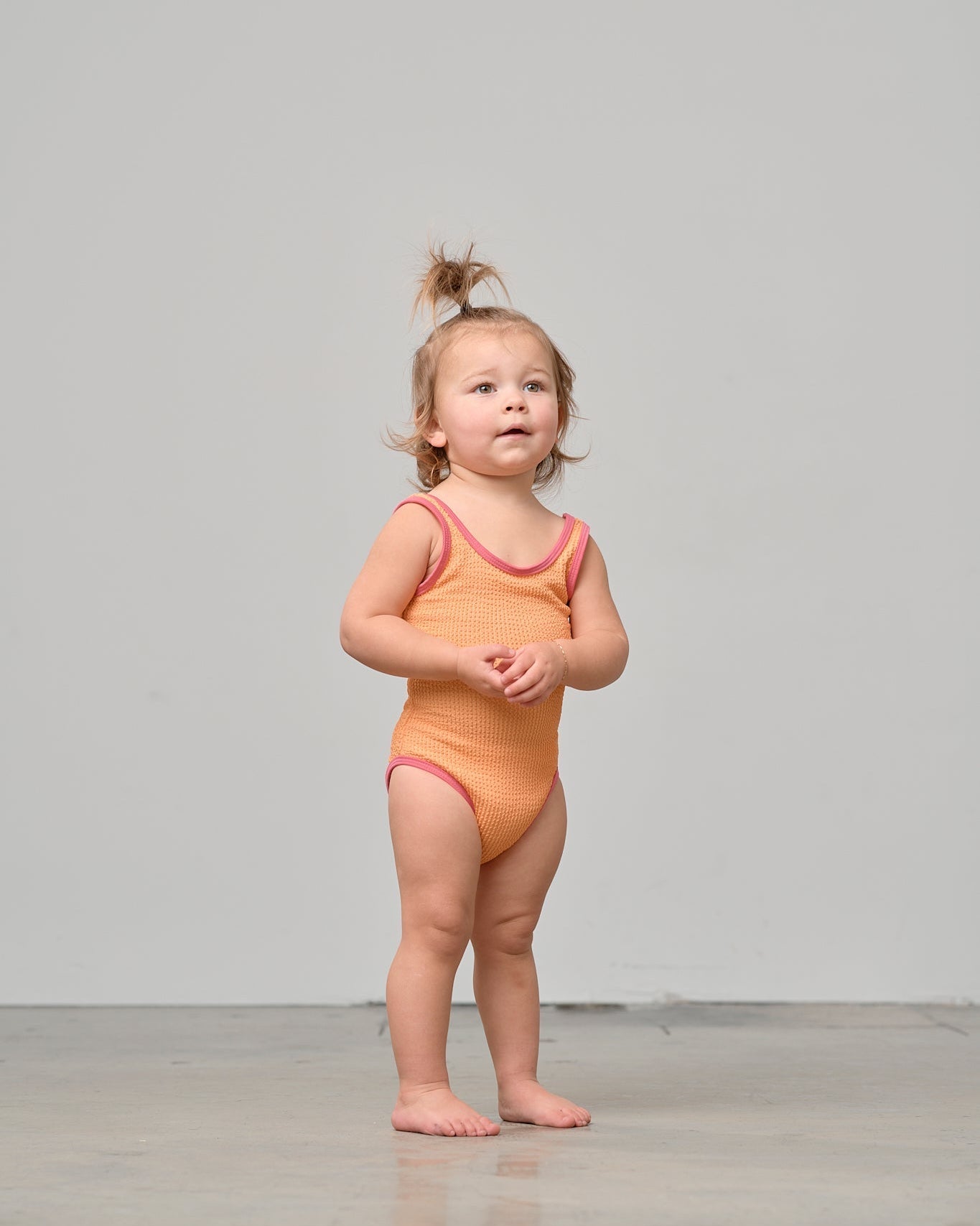 Girl's Swimsuit - Melon - Little Bipsy