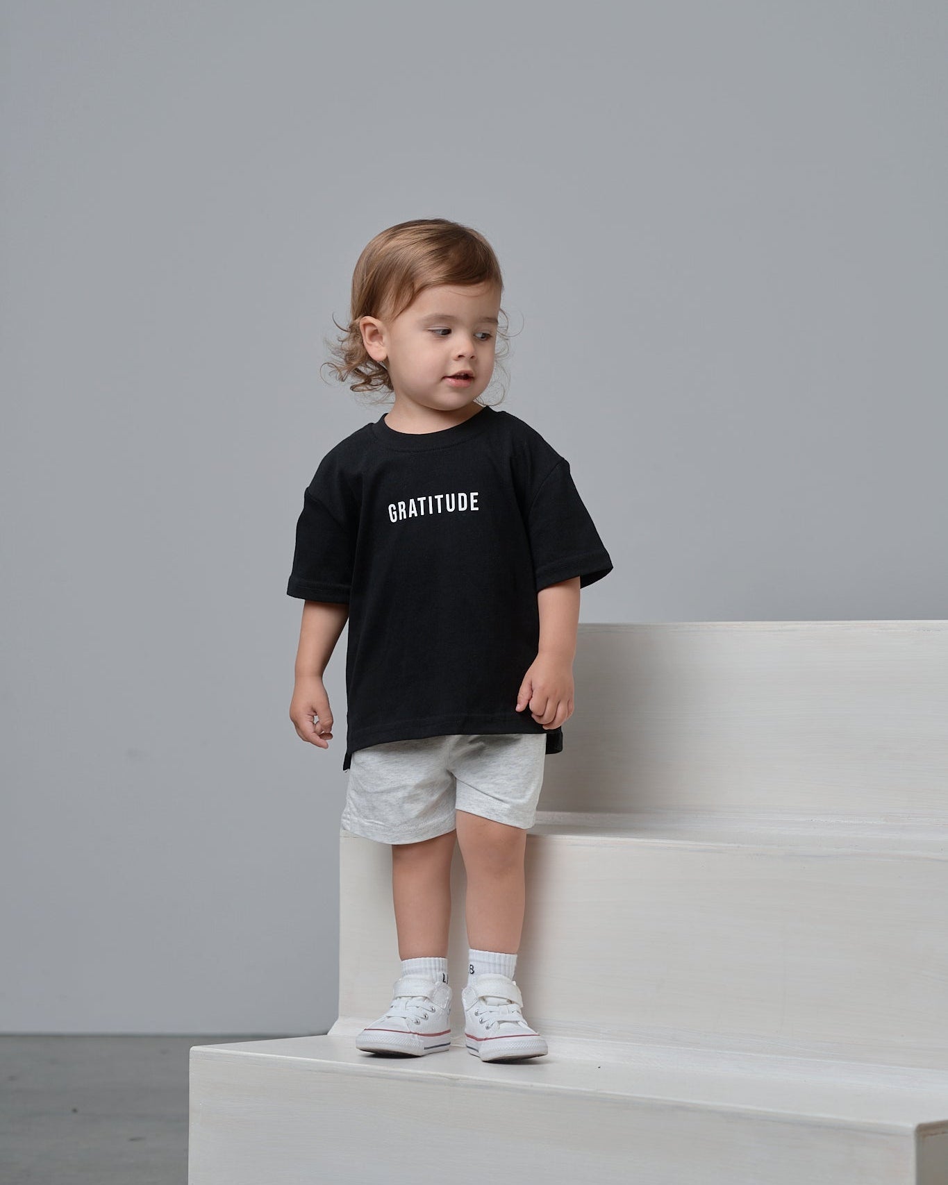 Gratitude Elevated Boxy Tee - Little Bipsy