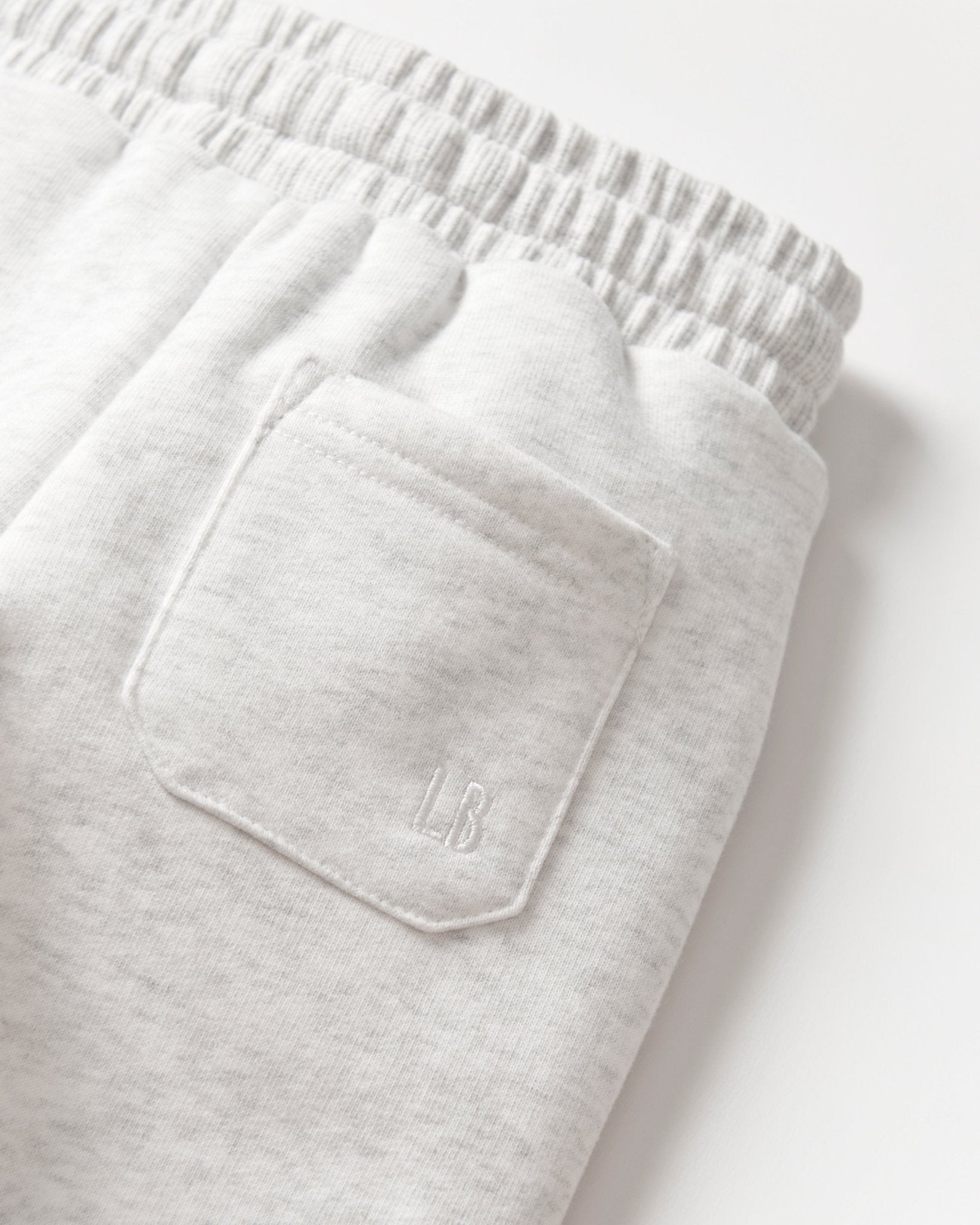 Happy Day Elevated Sweatpant - Light Heather Grey - Little Bipsy