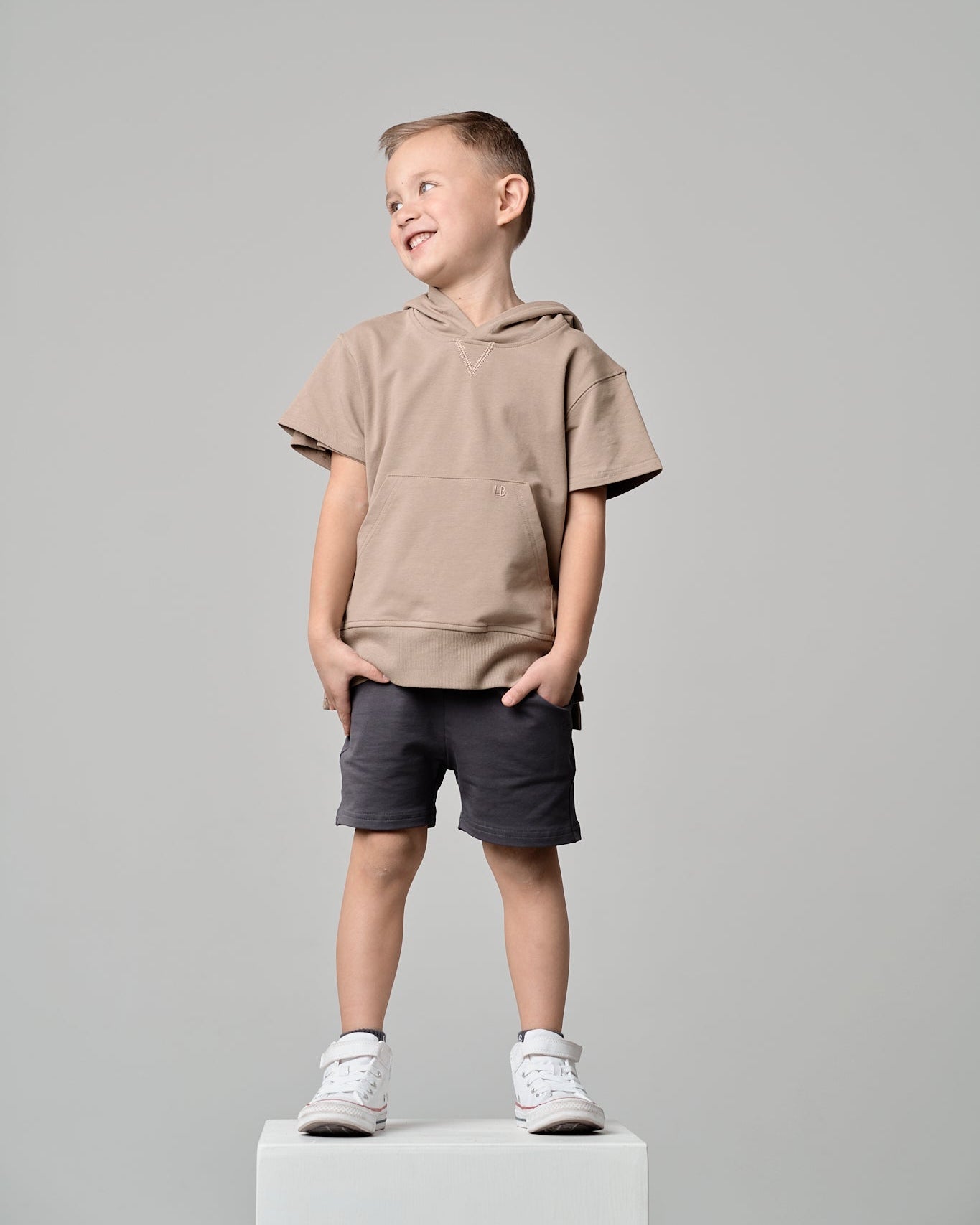 Harem Short - Iron - Little Bipsy