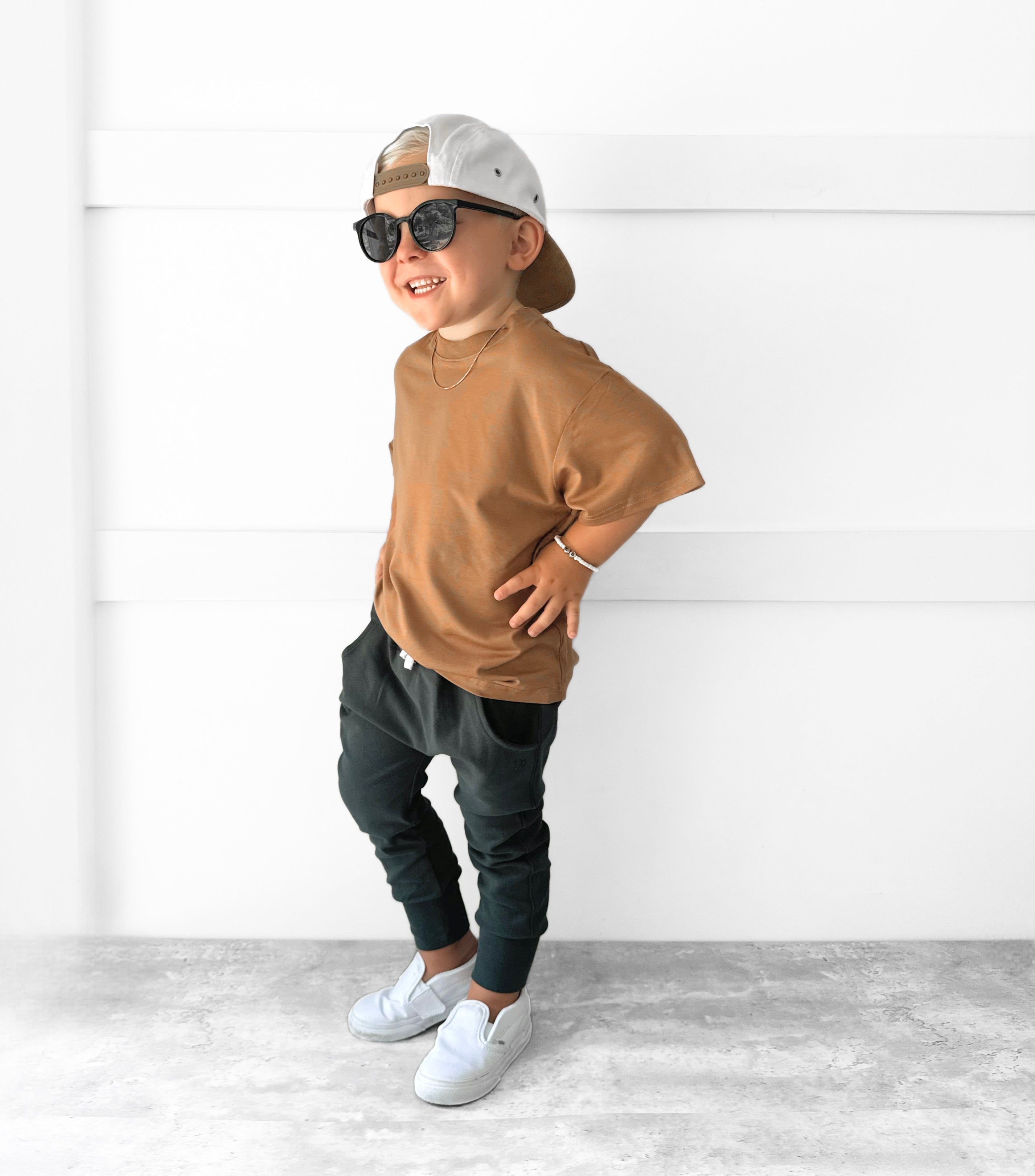 Oversized Bamboo Tee - Caramel