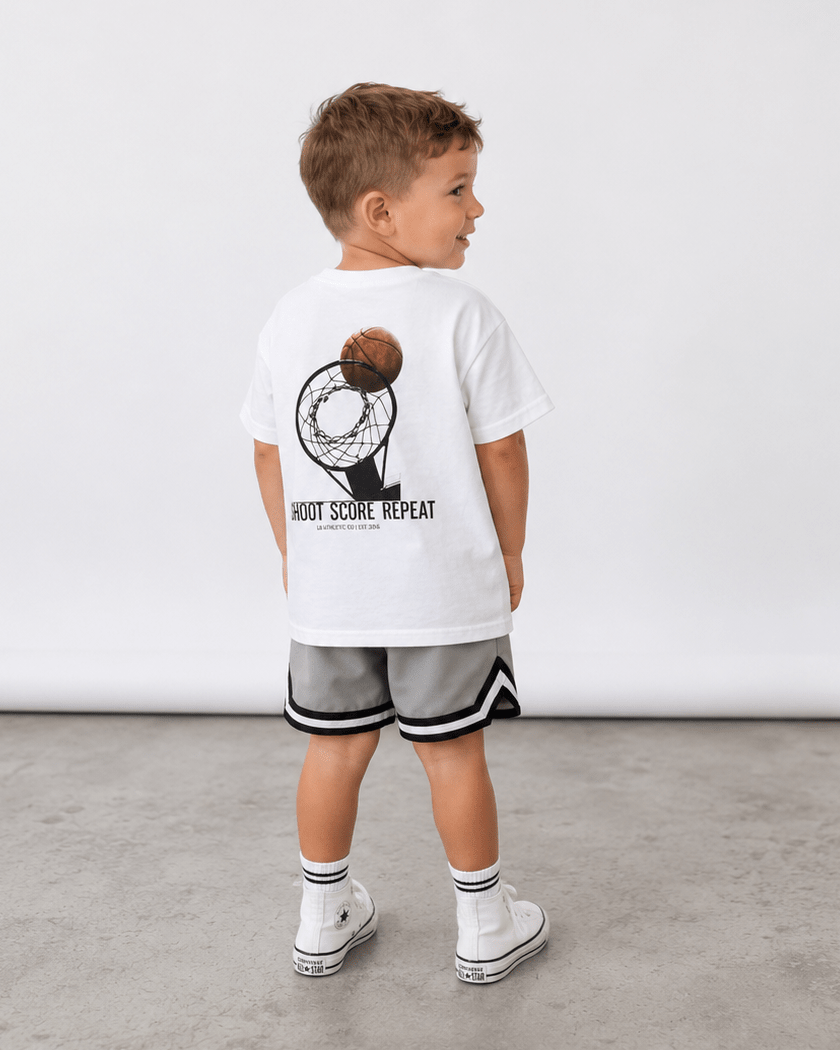 Imperfect Hoop Elevated Boxy Tee - Little Bipsy