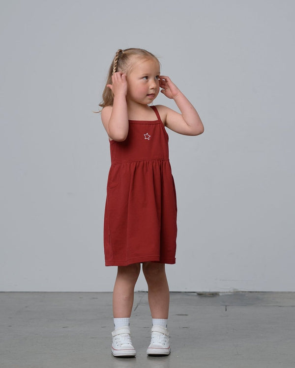 Jersey Tank Dress - Red - Little Bipsy