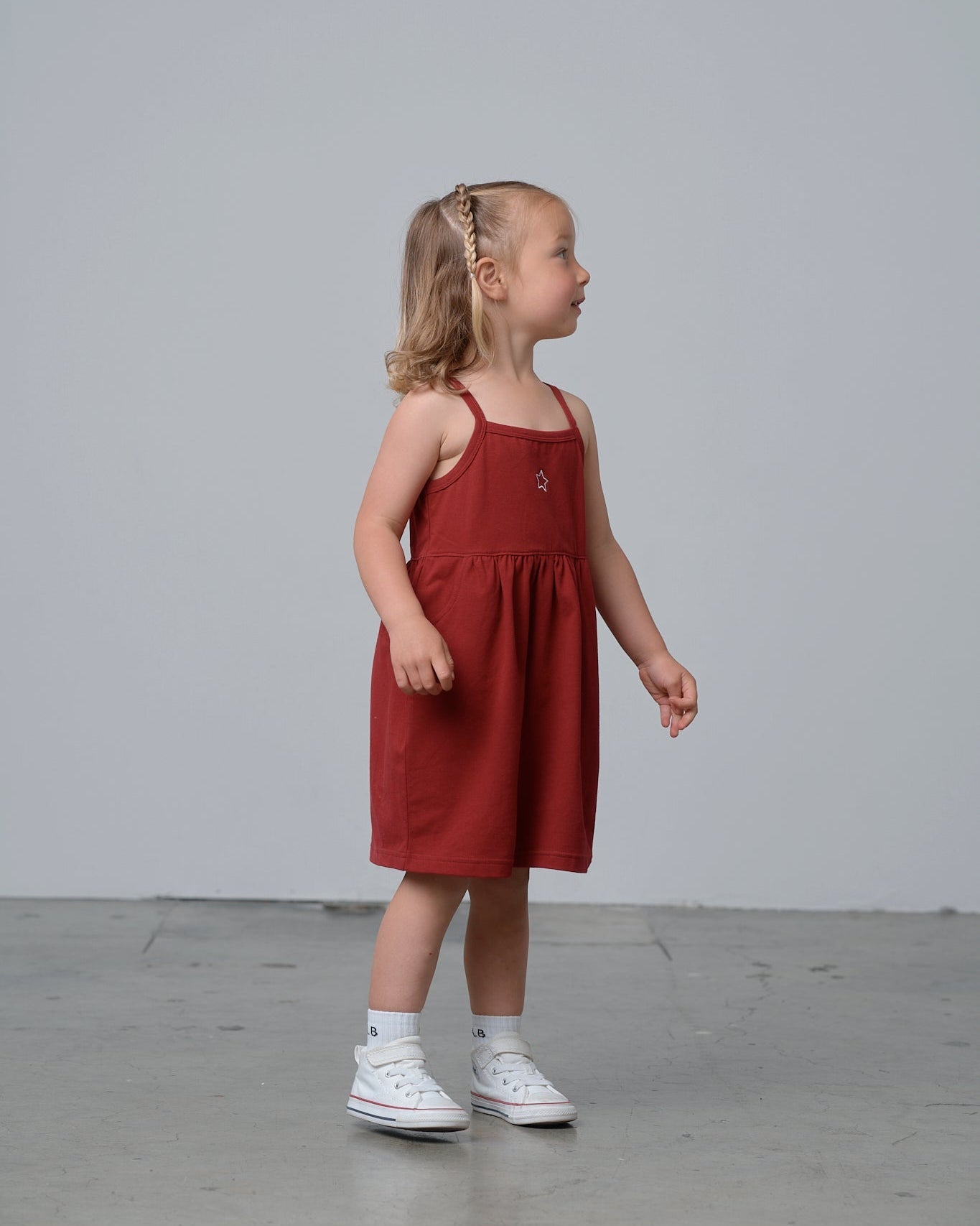 Jersey Tank Dress - Red - Little Bipsy