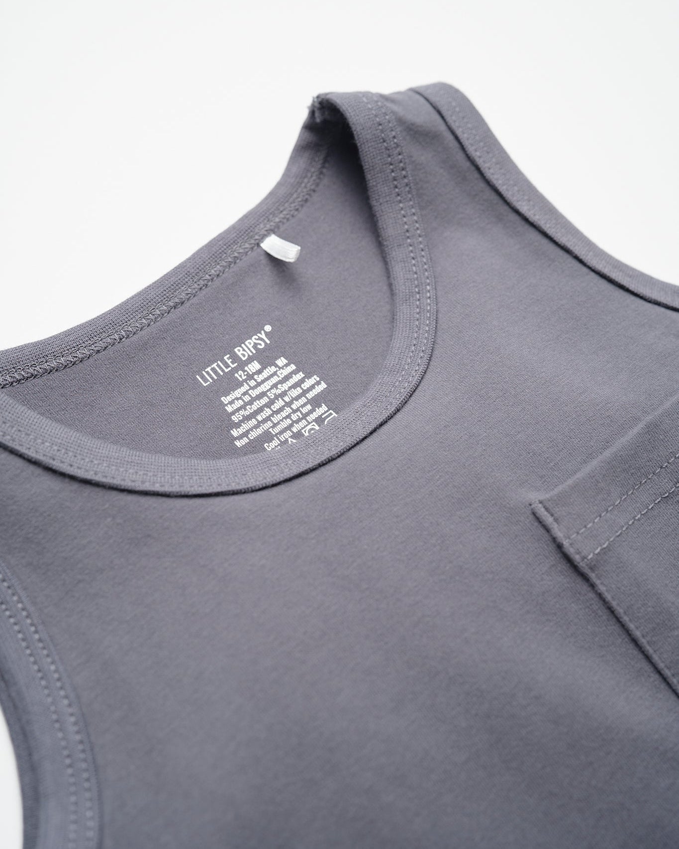 Jersey Tank - Iron - Little Bipsy
