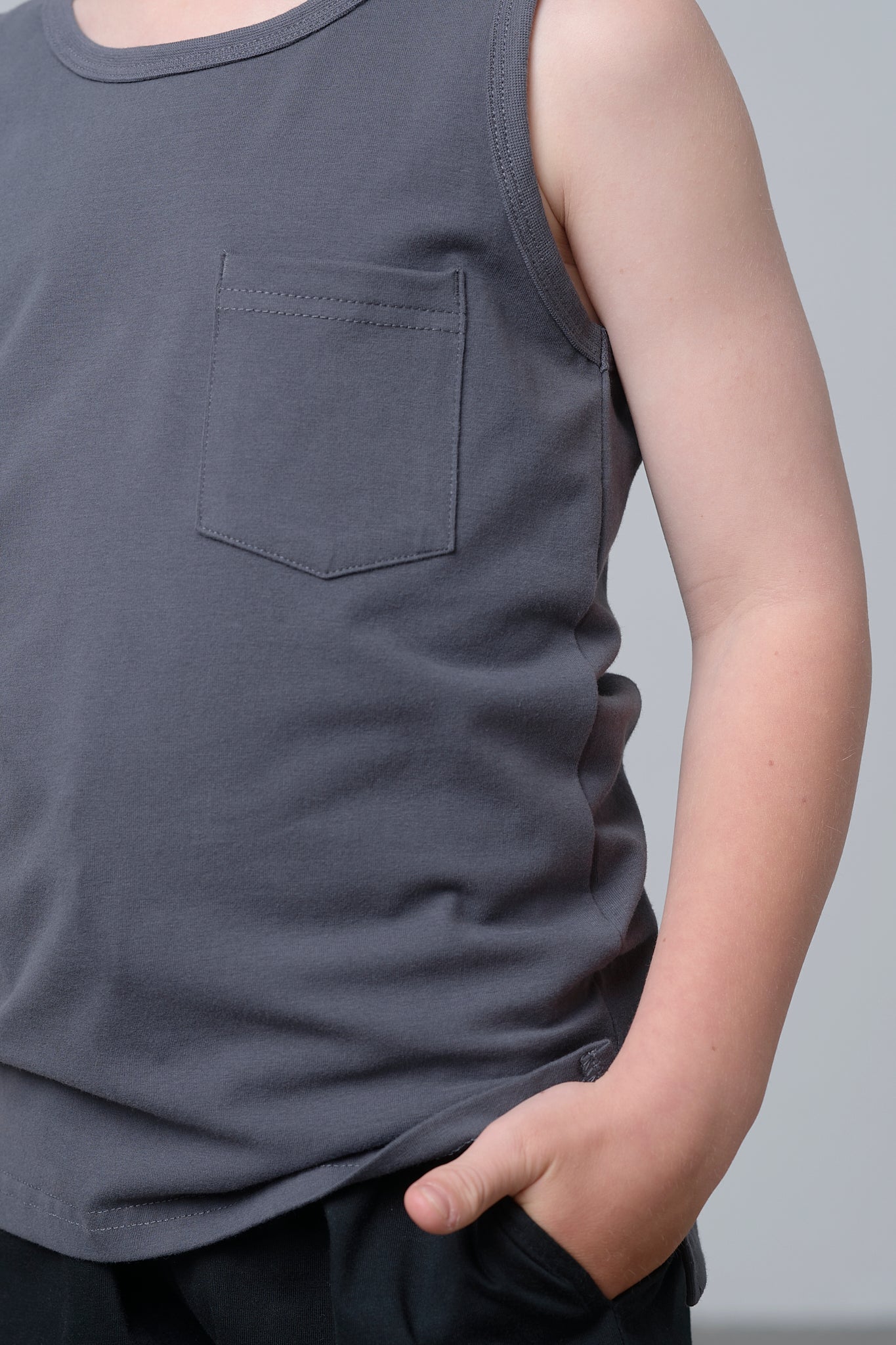 Jersey Tank - Iron - Little Bipsy