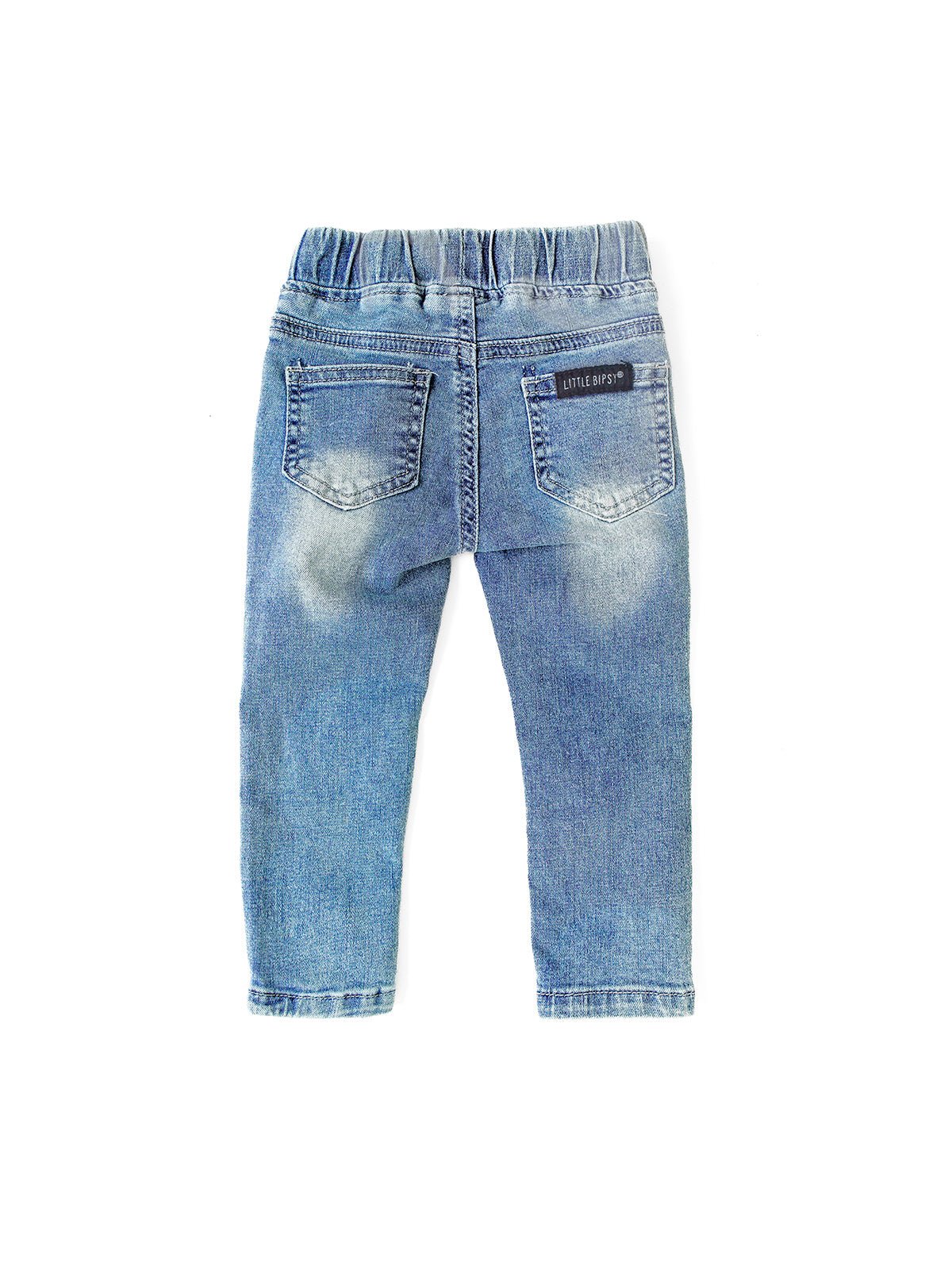 Light Wash Distressed Denim - Little Bipsy