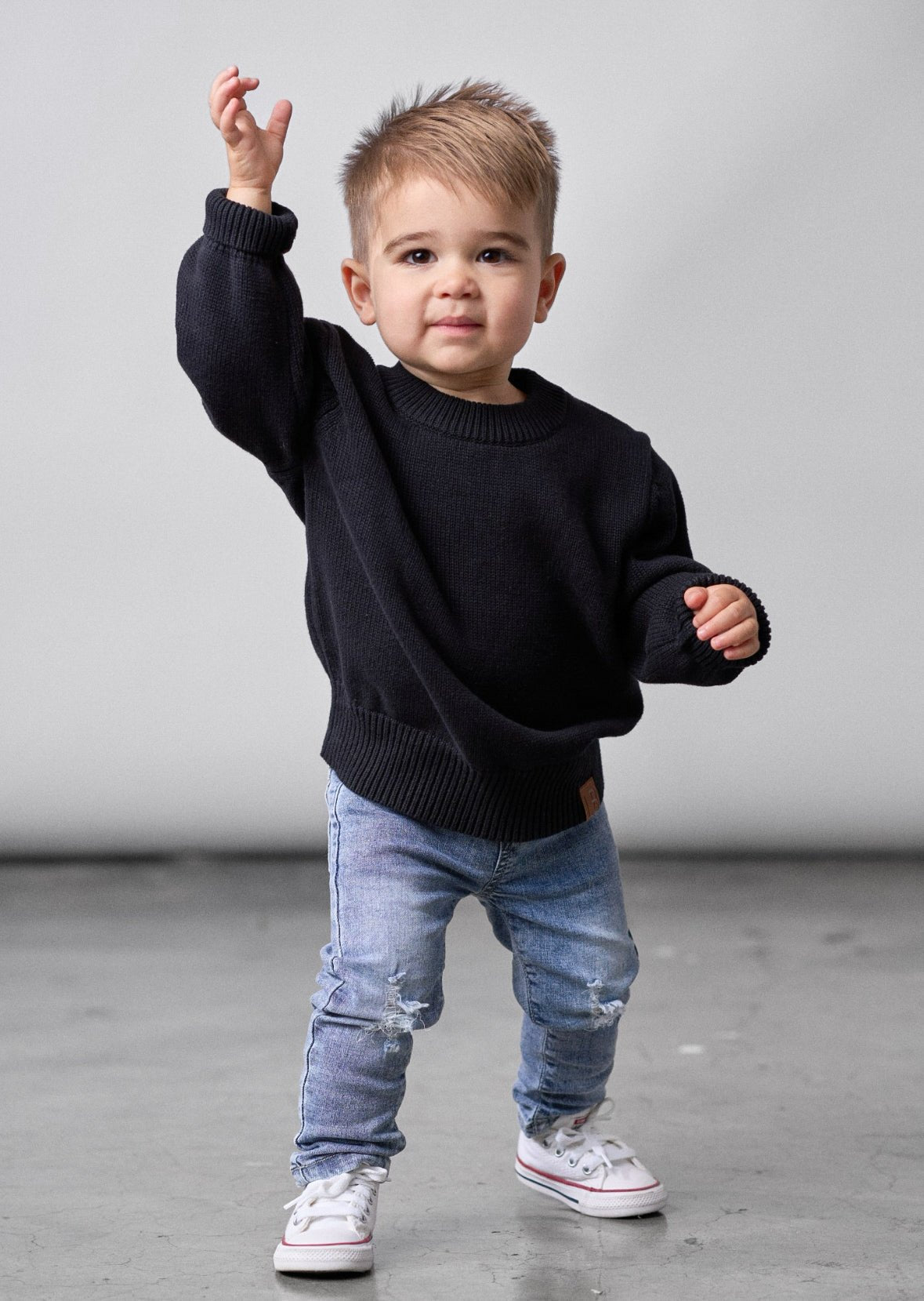 Light Wash Distressed Denim - Little Bipsy