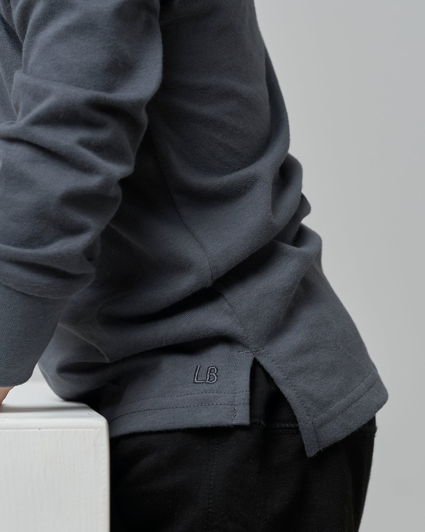 Long Sleeve Elevated Tee - Smoke - Little Bipsy