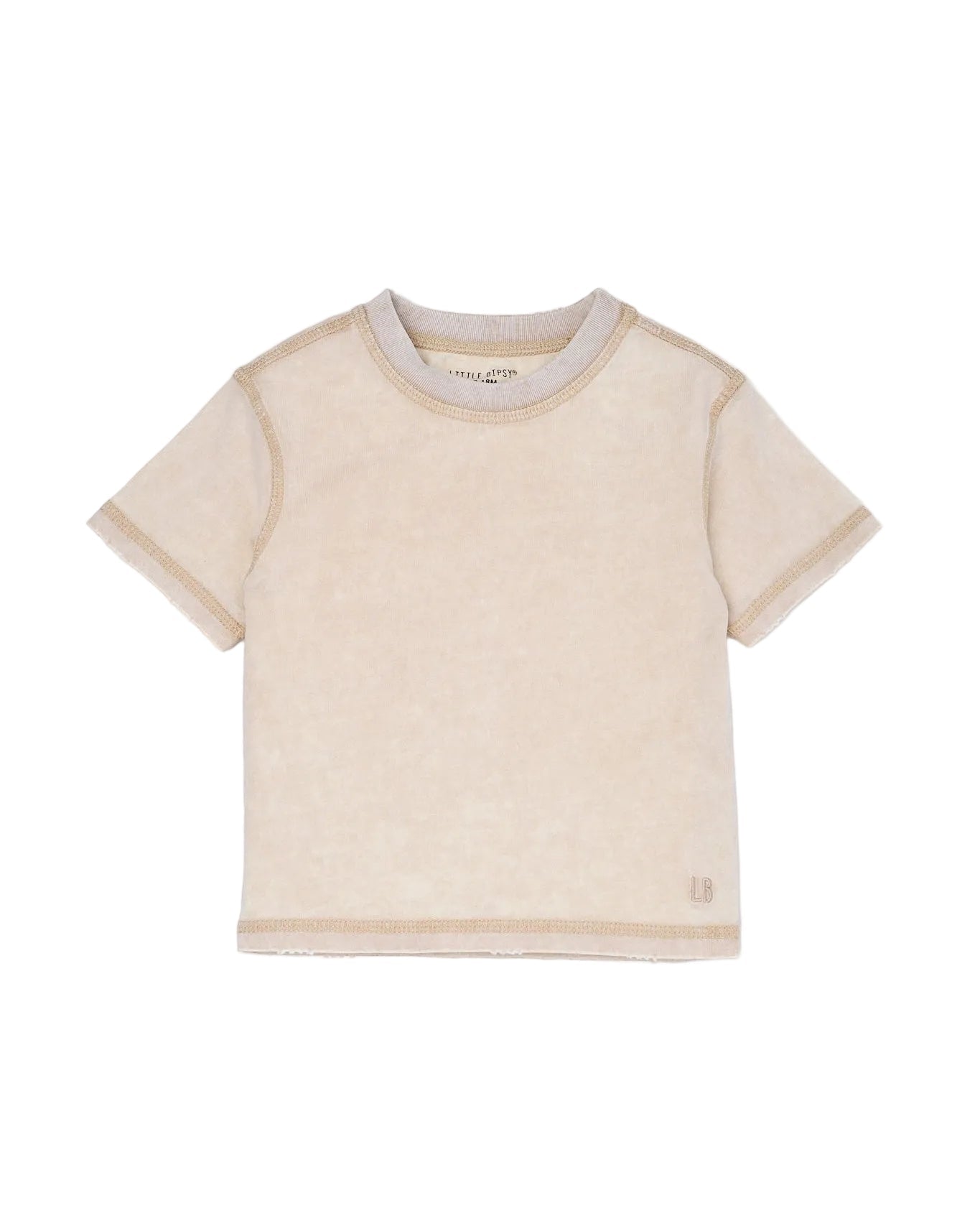 Mineral Wash Tee - Cream - Little Bipsy