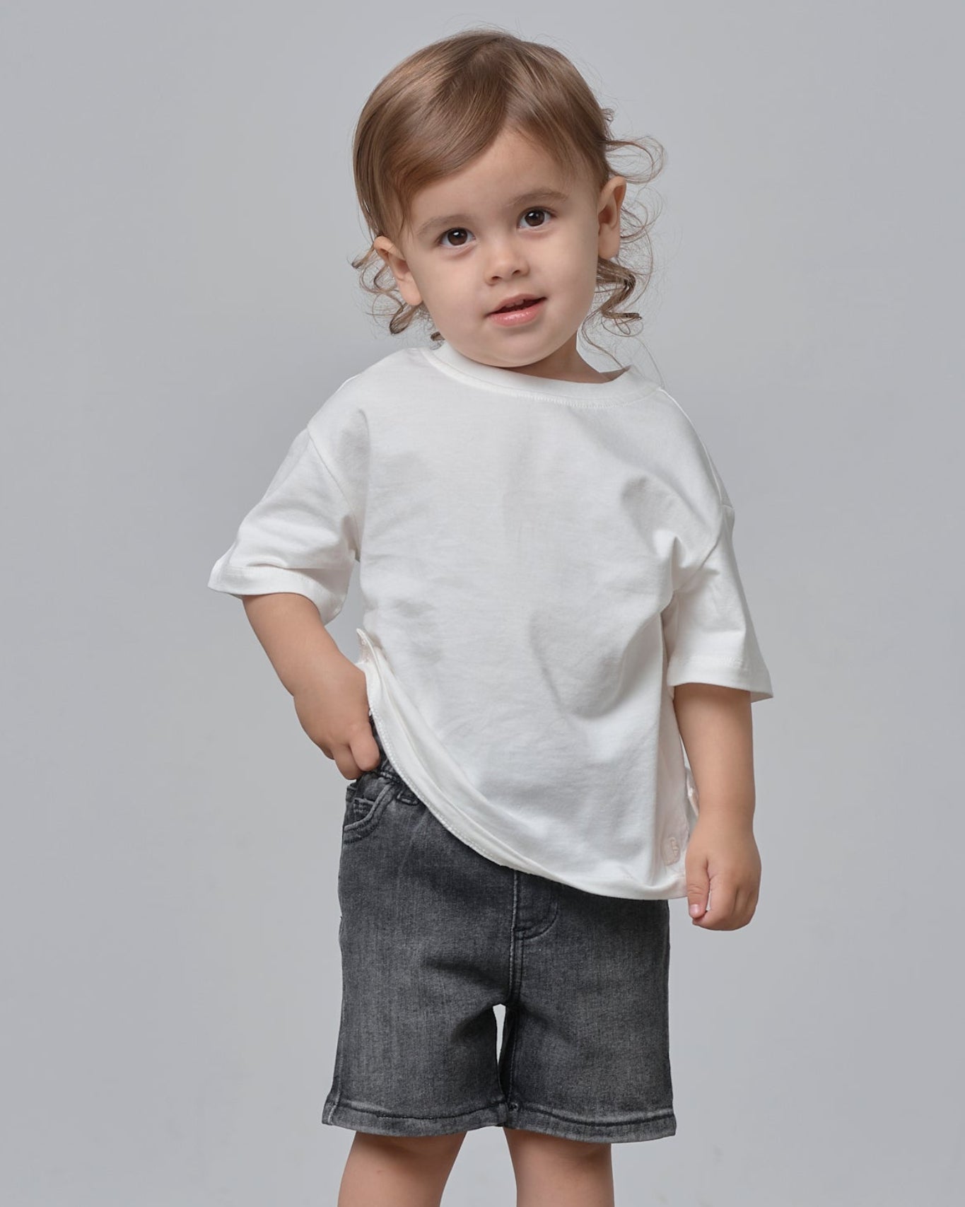Modern Tee - White - Little Bipsy