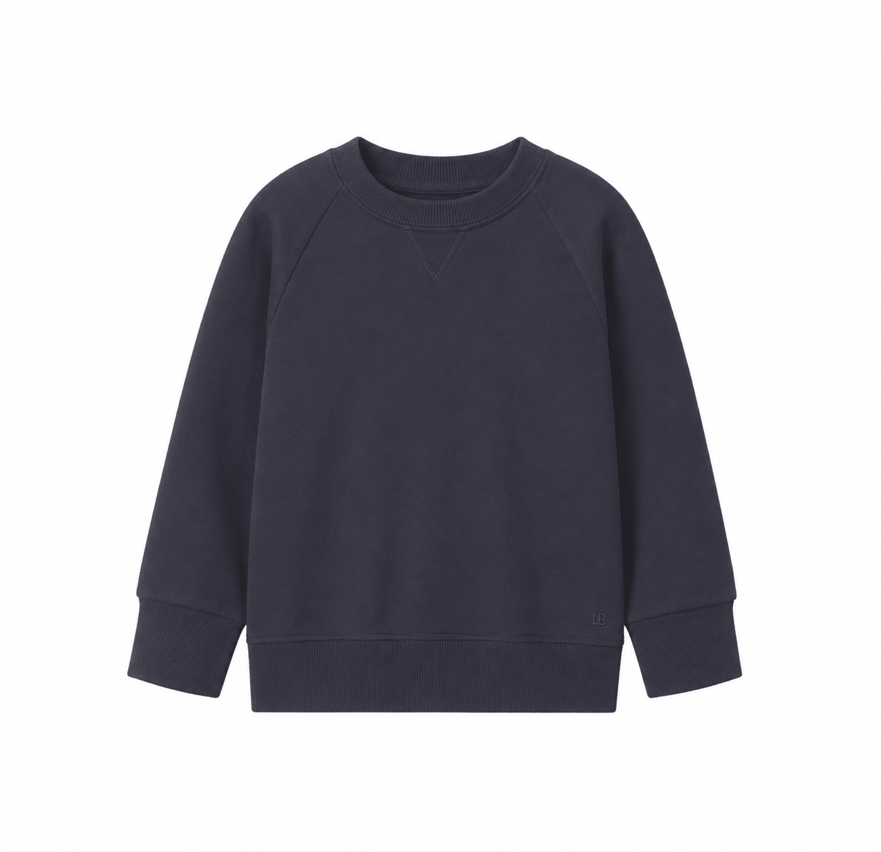 Raglan Crewneck - Blue - Little Bipsy