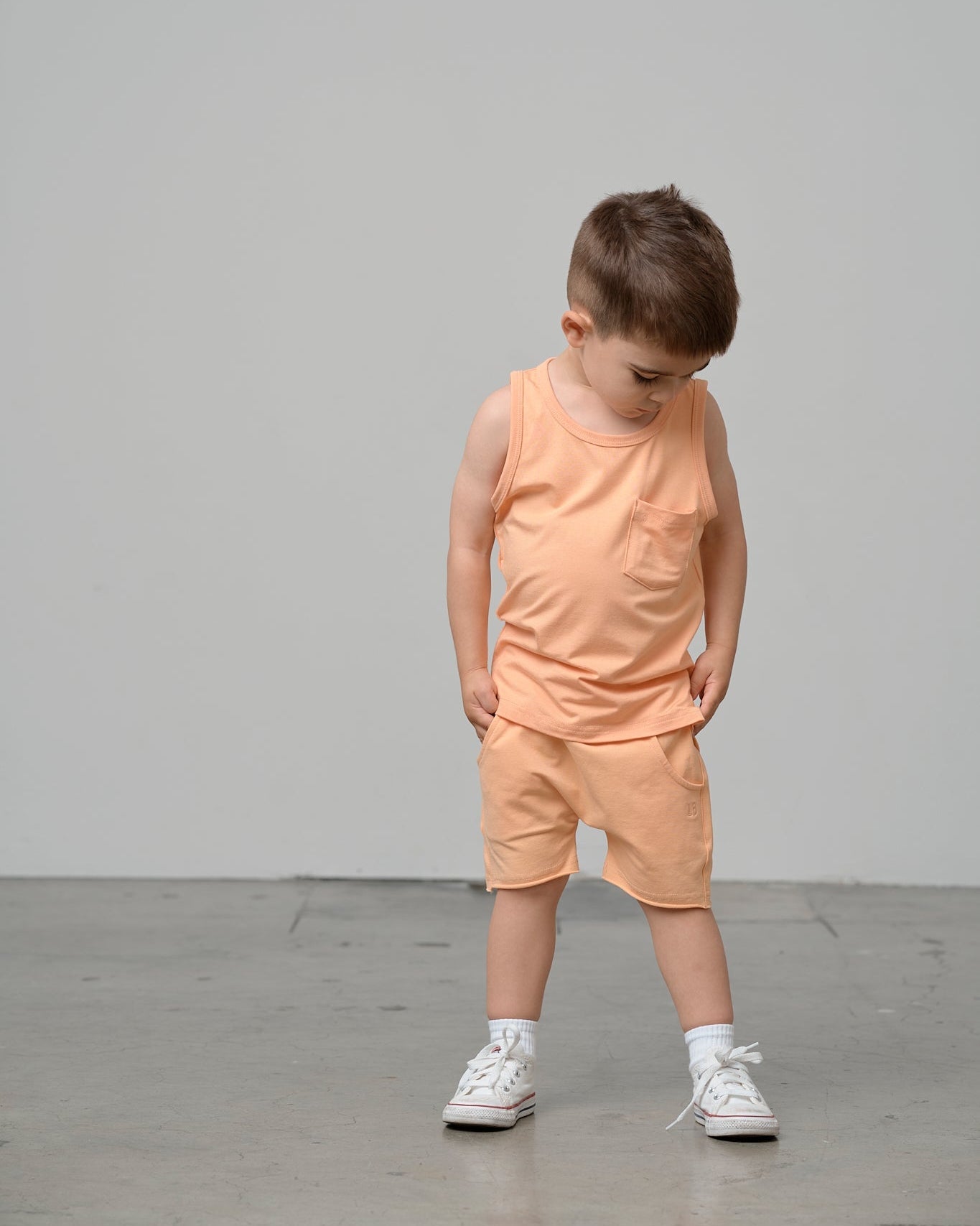 Raw Edge Harem Short - Melon - Little Bipsy