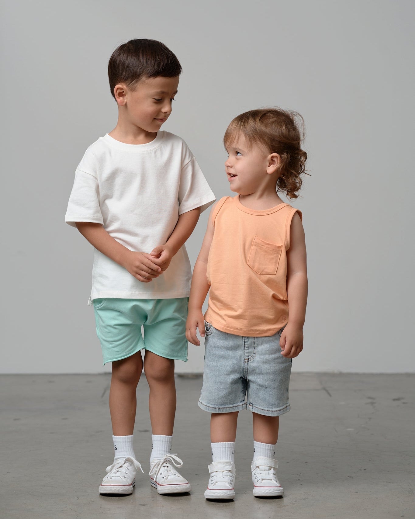 Raw Edge Harem Short - Mint - Little Bipsy