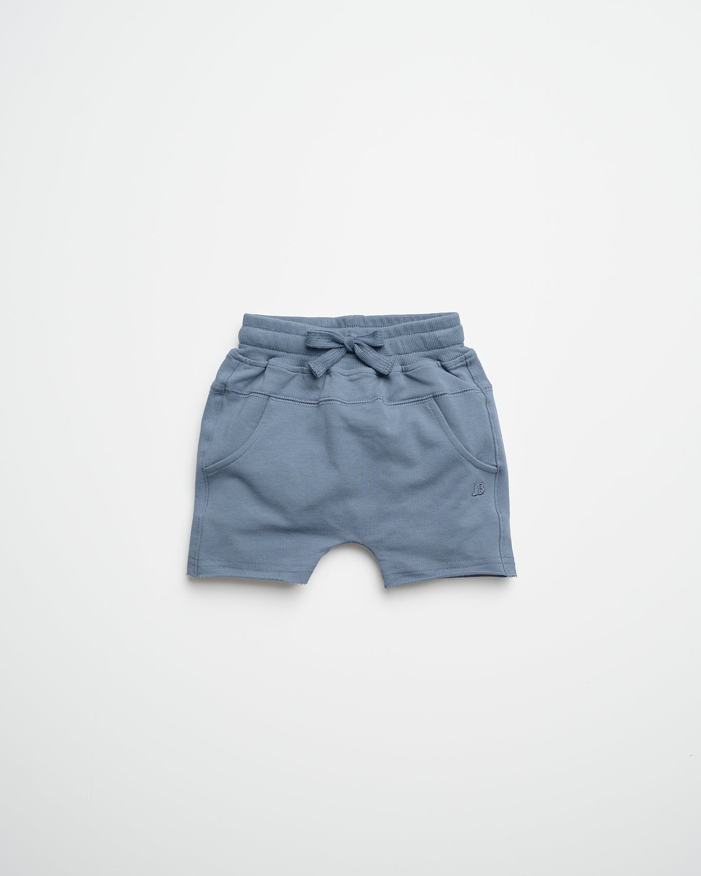 Raw Edge Harem Short - Worn Indigo - Little Bipsy