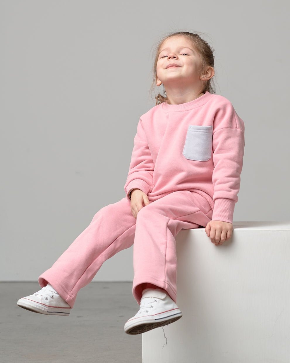 Relaxed Elevated Sweatpant - Rose - Little Bipsy