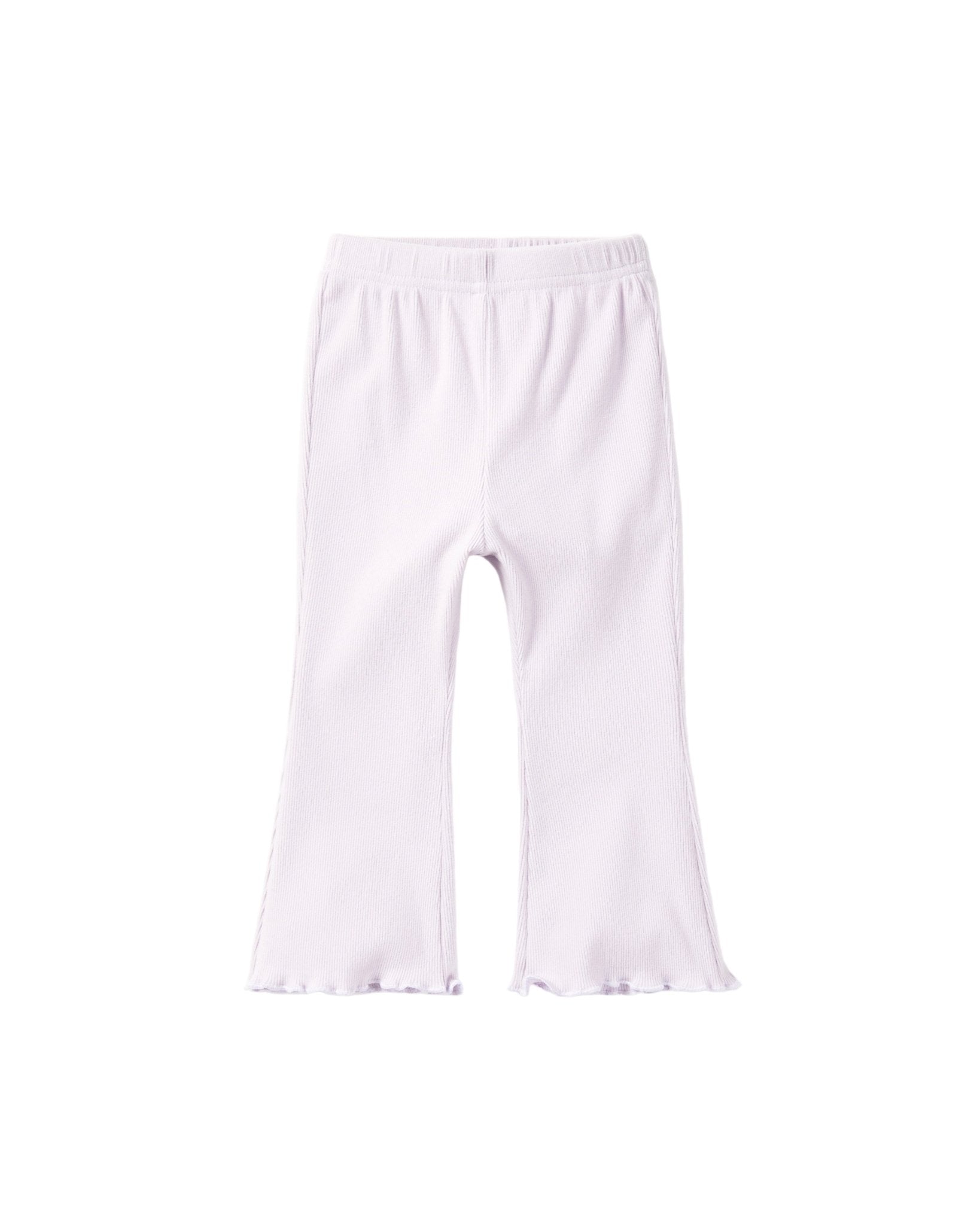 Ribbed Flare Pant - Lilac - Little Bipsy