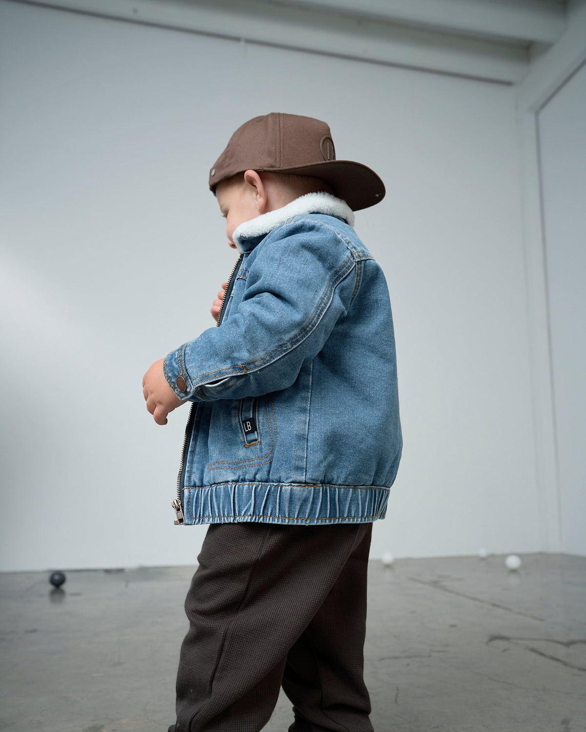 Sherpa Denim Jacket - Little Bipsy