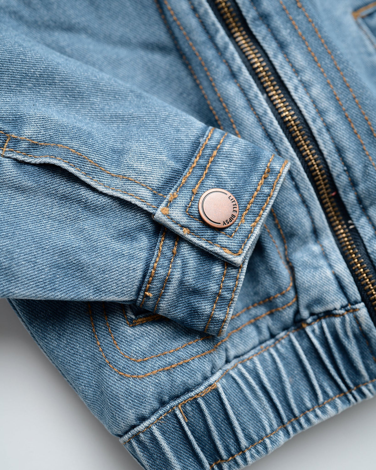 Sherpa Denim Jacket - Little Bipsy